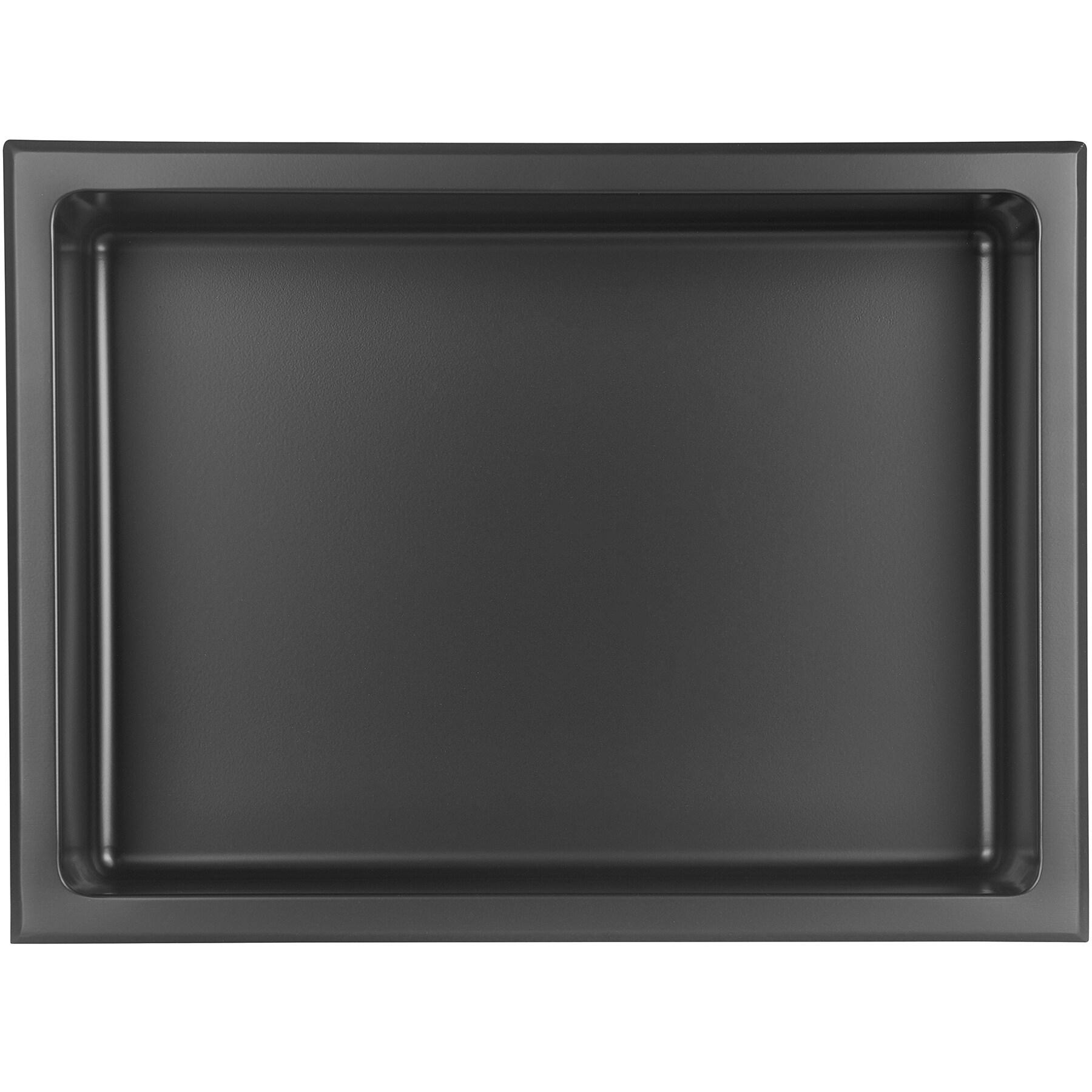 16 in. W x 12 in. H x 4 in. D 18-Gauge Bathroom Shower Wall Niche in Matte Black