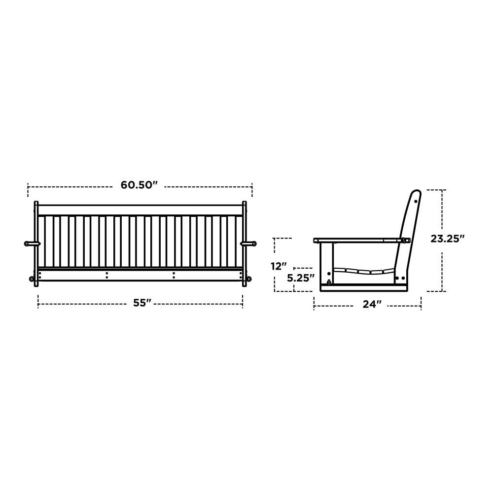 Vineyard 60.5" Porch Swing