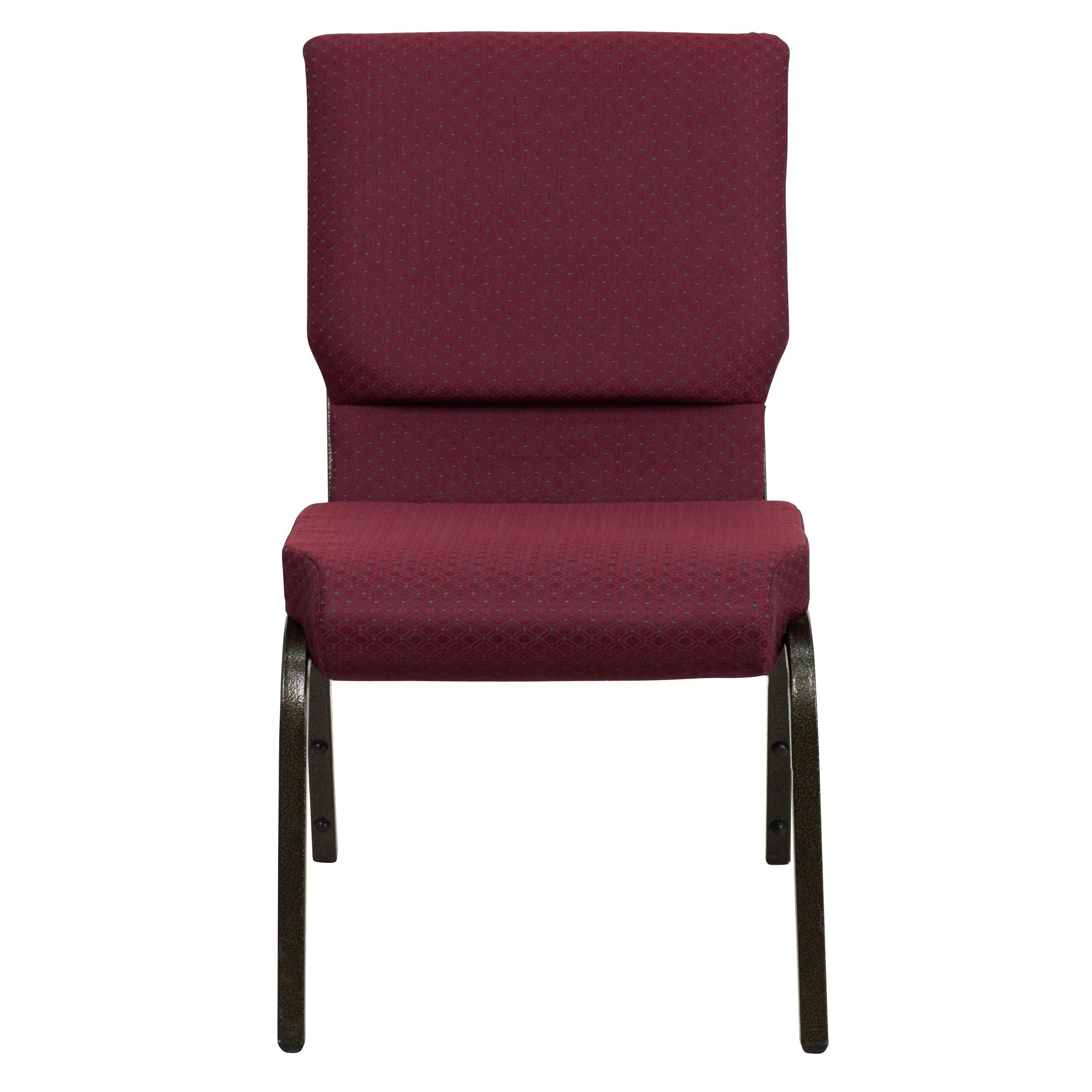 Flash Furniture Rayleigh Stackable Faux Leather Seat Waiting Room Chair with Metal Frame