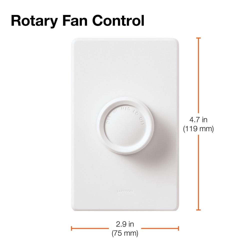 Lutron Rotary On/Off Fully Variable Ceiling Fan Wall Control