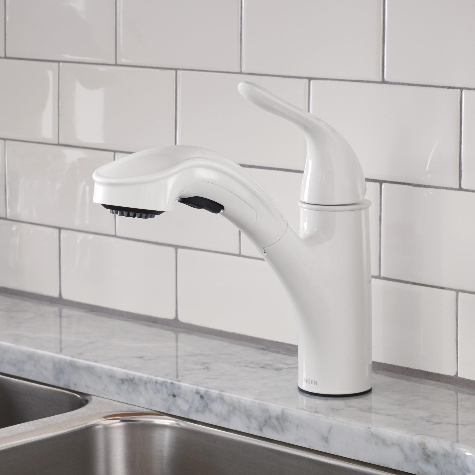 Moen Brecklyn Single-Handle Pull-Out Sprayer Kitchen Faucet with Power Clean Technology