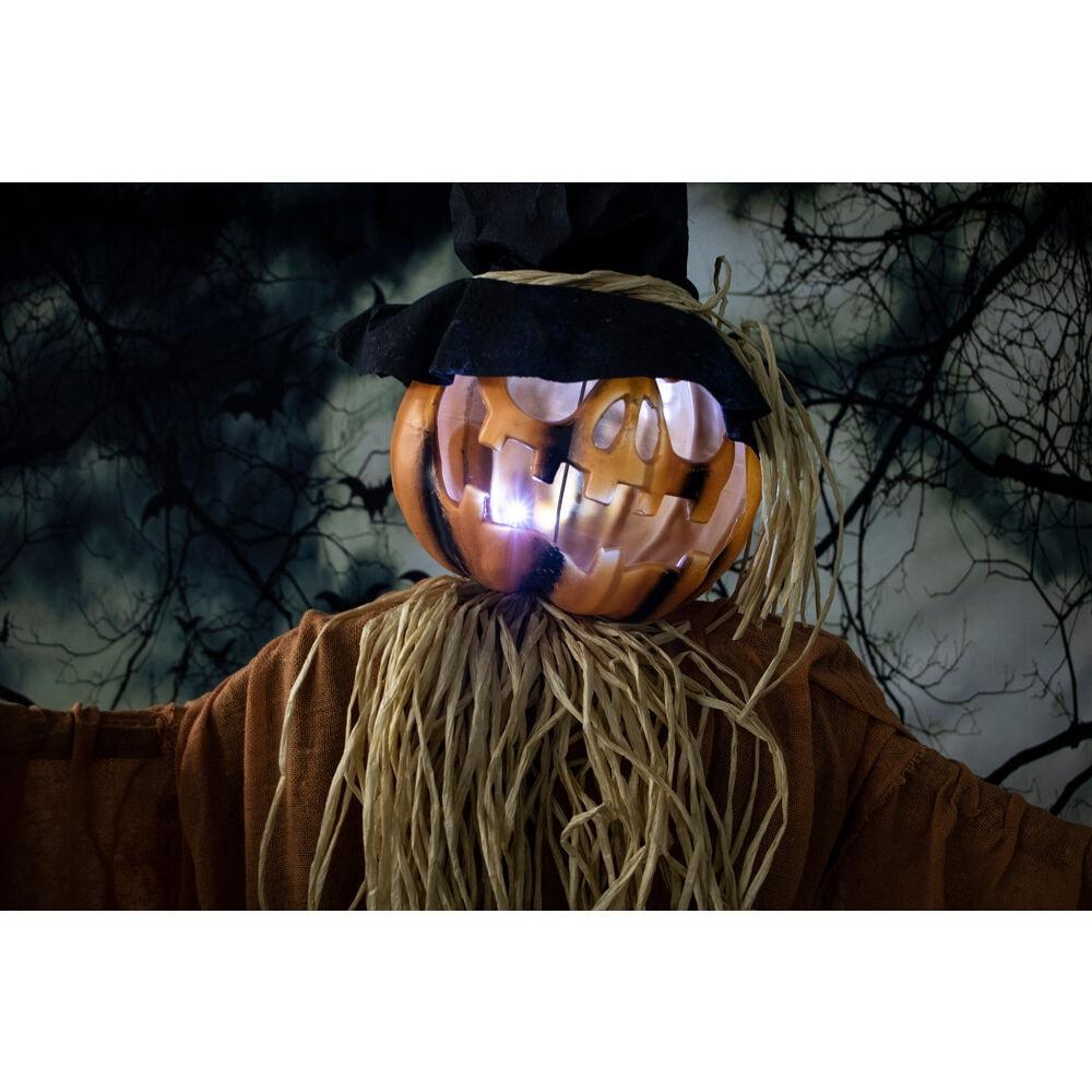 Northlight Seasonal 6' Animated Jack-O'-Lantern Scarecrow Halloween Decoration