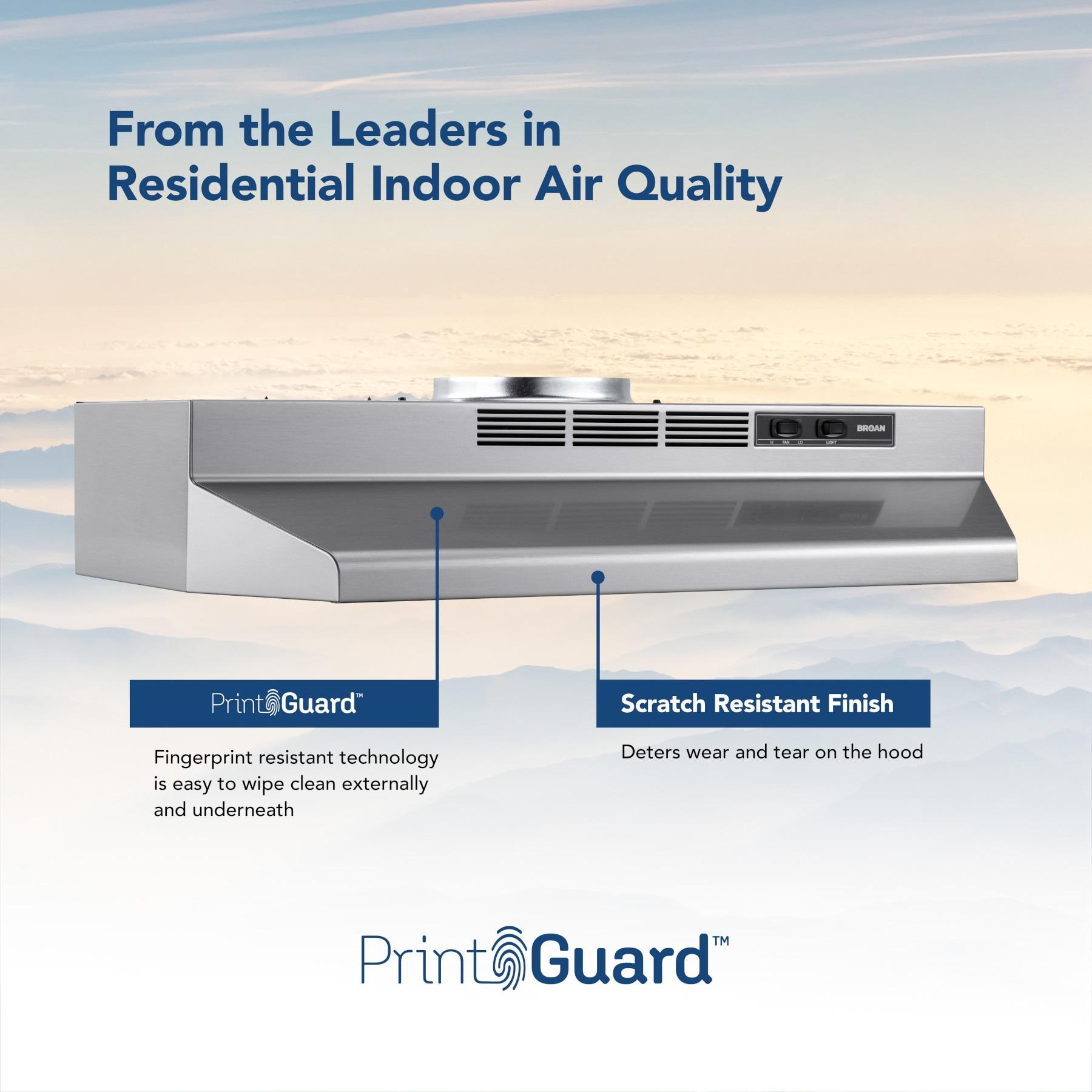 Broan 30" Convertible Range Hood, 230 CFM, Max Blower