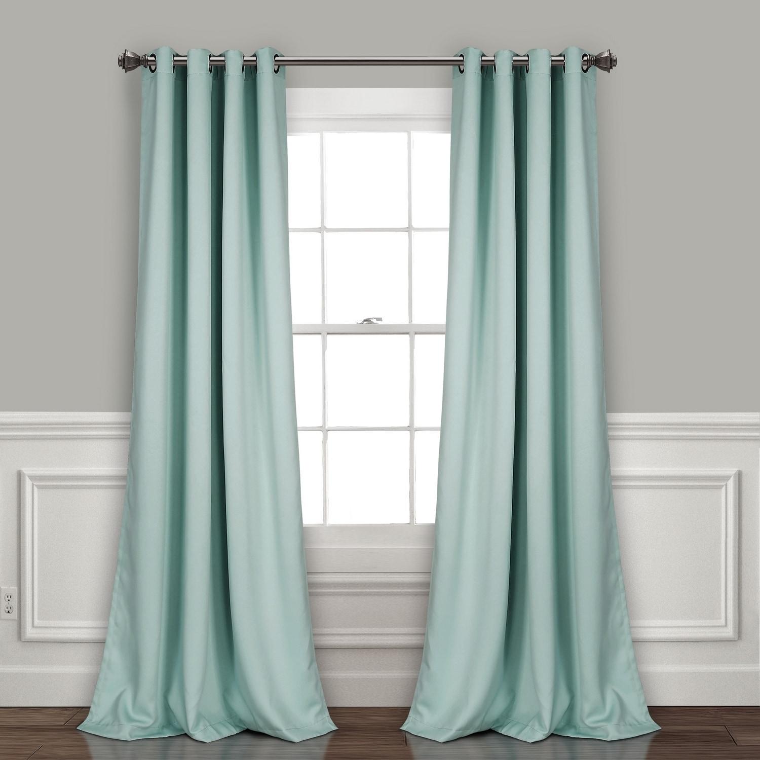 Insulated Polyester Blackout Curtain Pair (Set of 2)