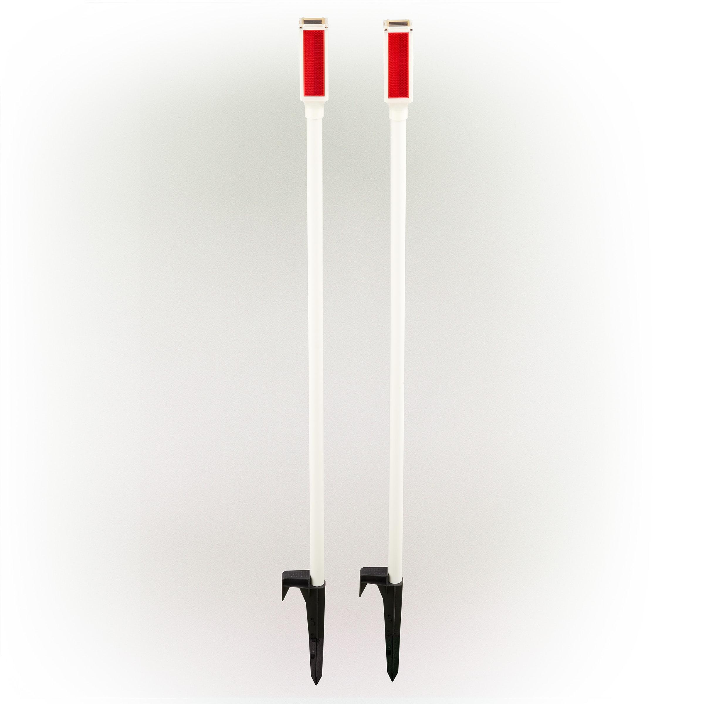 Alpine White Solar Powered Integrated LED Pathway Light Pack