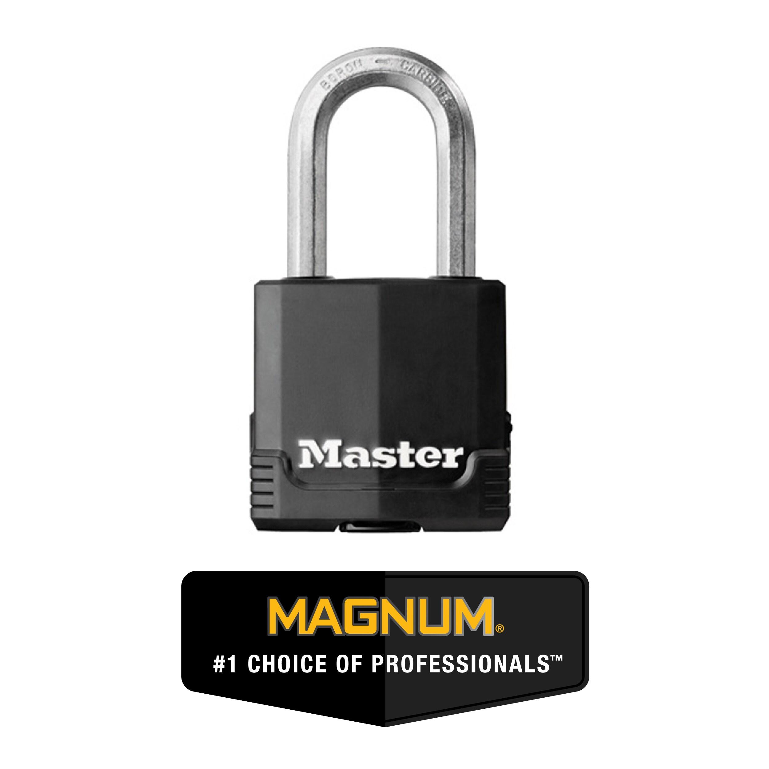 Master Lock Black Heavy Duty Weather Resistant Steel Padlock 4-Pack