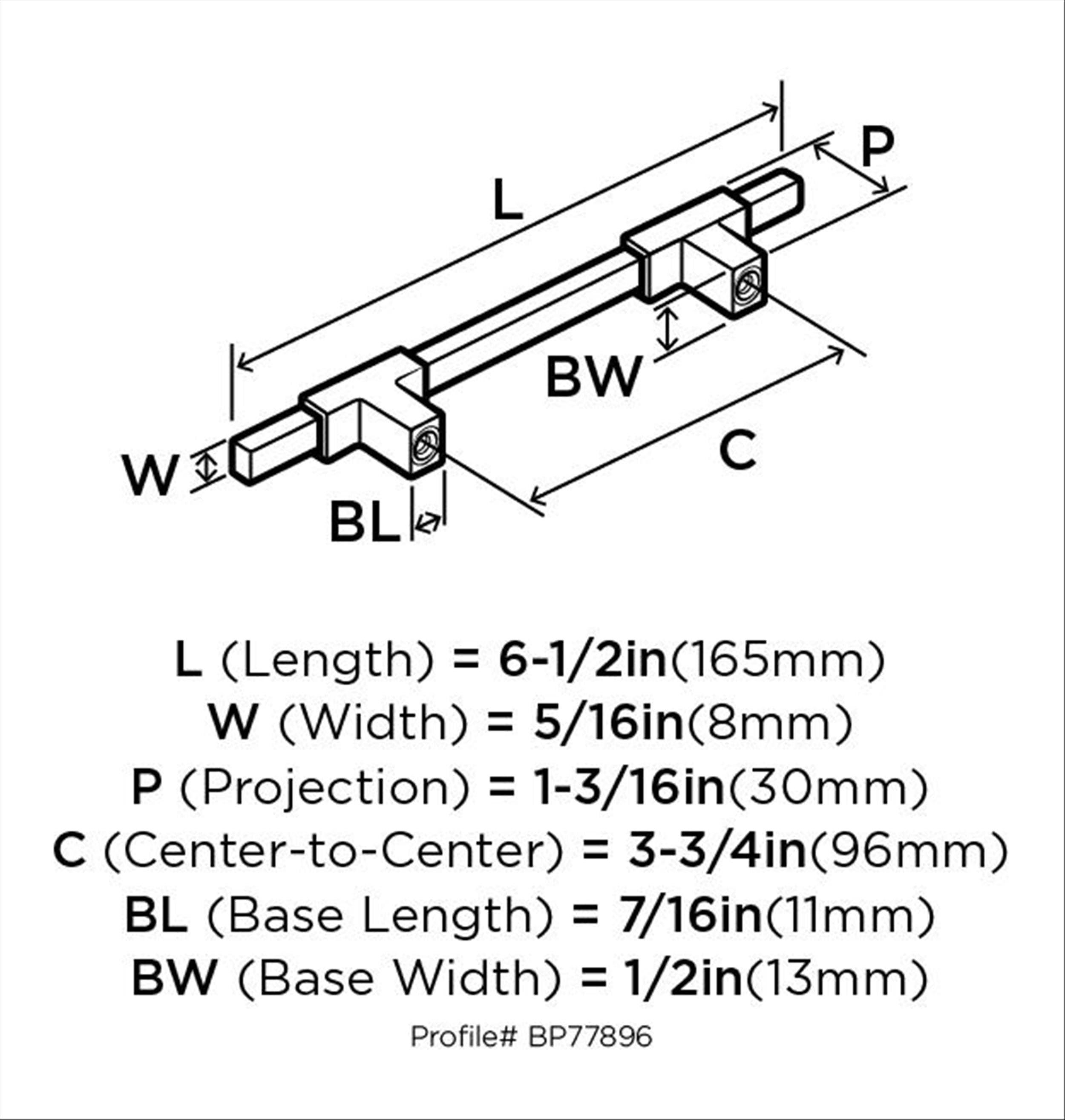 Urbanite 3.75" Center to Center Bar Pull