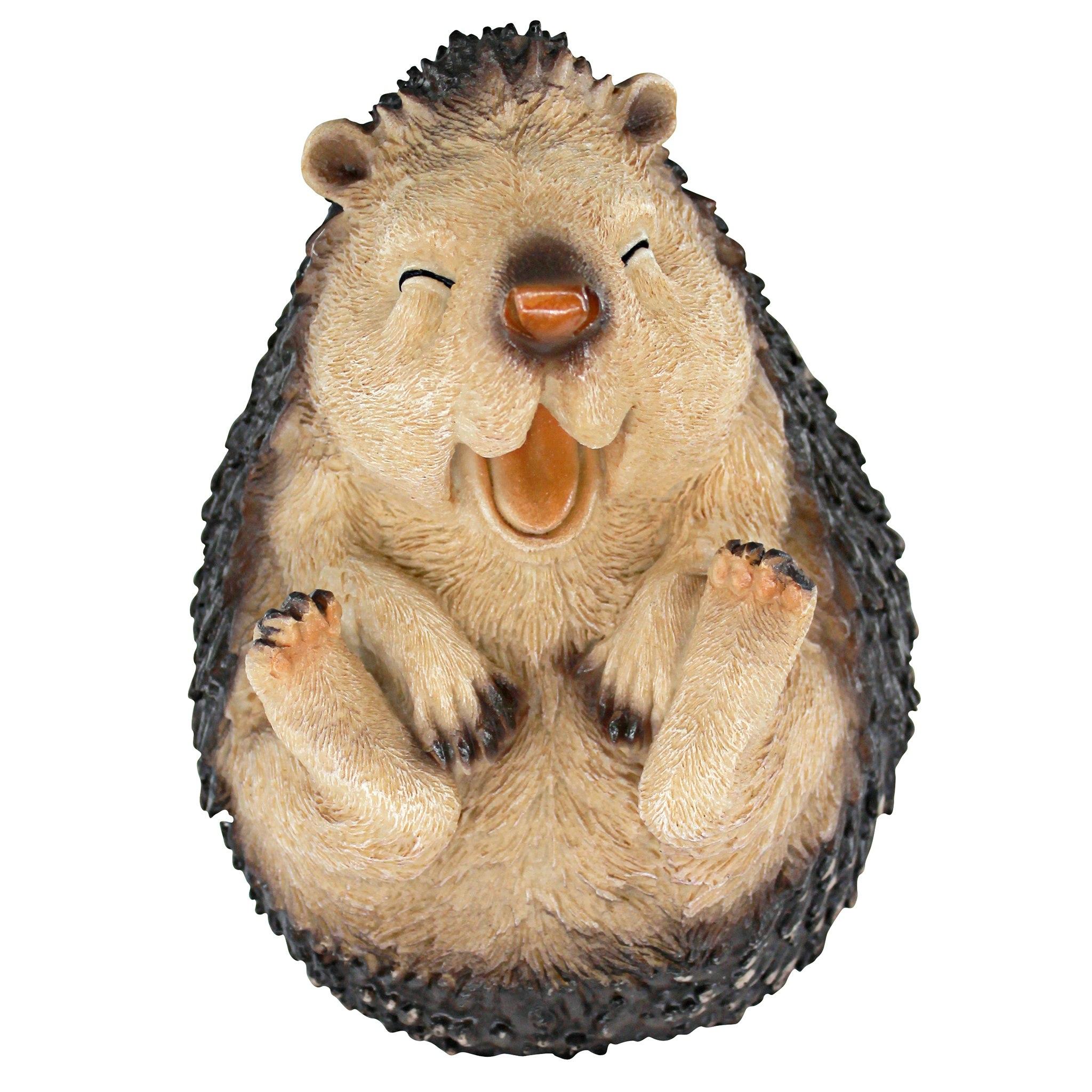 Design Toscano Small Roly-Poly Laughing Hedgehog Statue