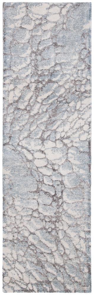 Restoration Vintage RVT112 Hand Tufted Indoor Runner Rug - 2'3"x8' - Grey/Ivory - Safavieh