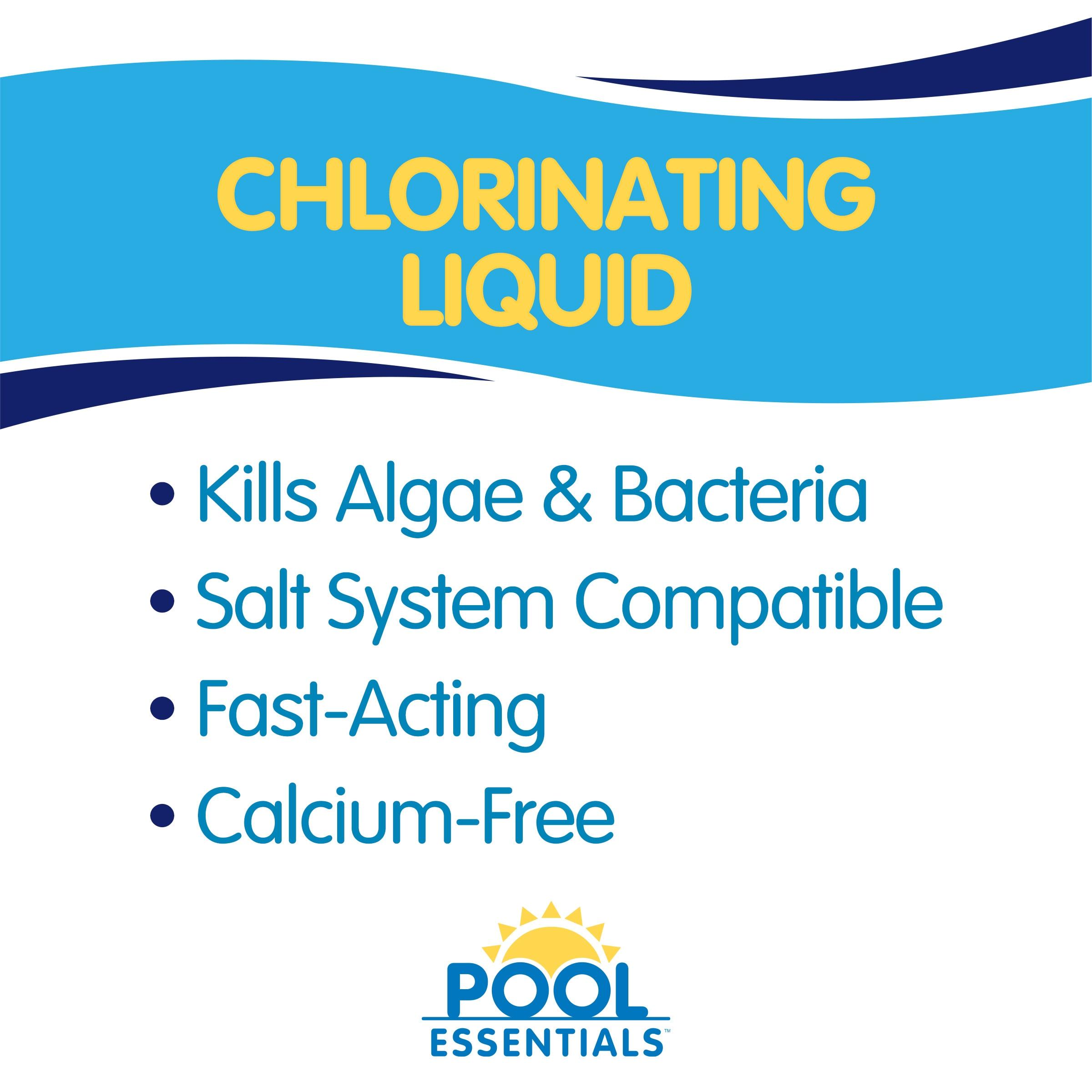 Pool Essentials Chlorinating Liquid for Swimming Pools, 1 Gallon