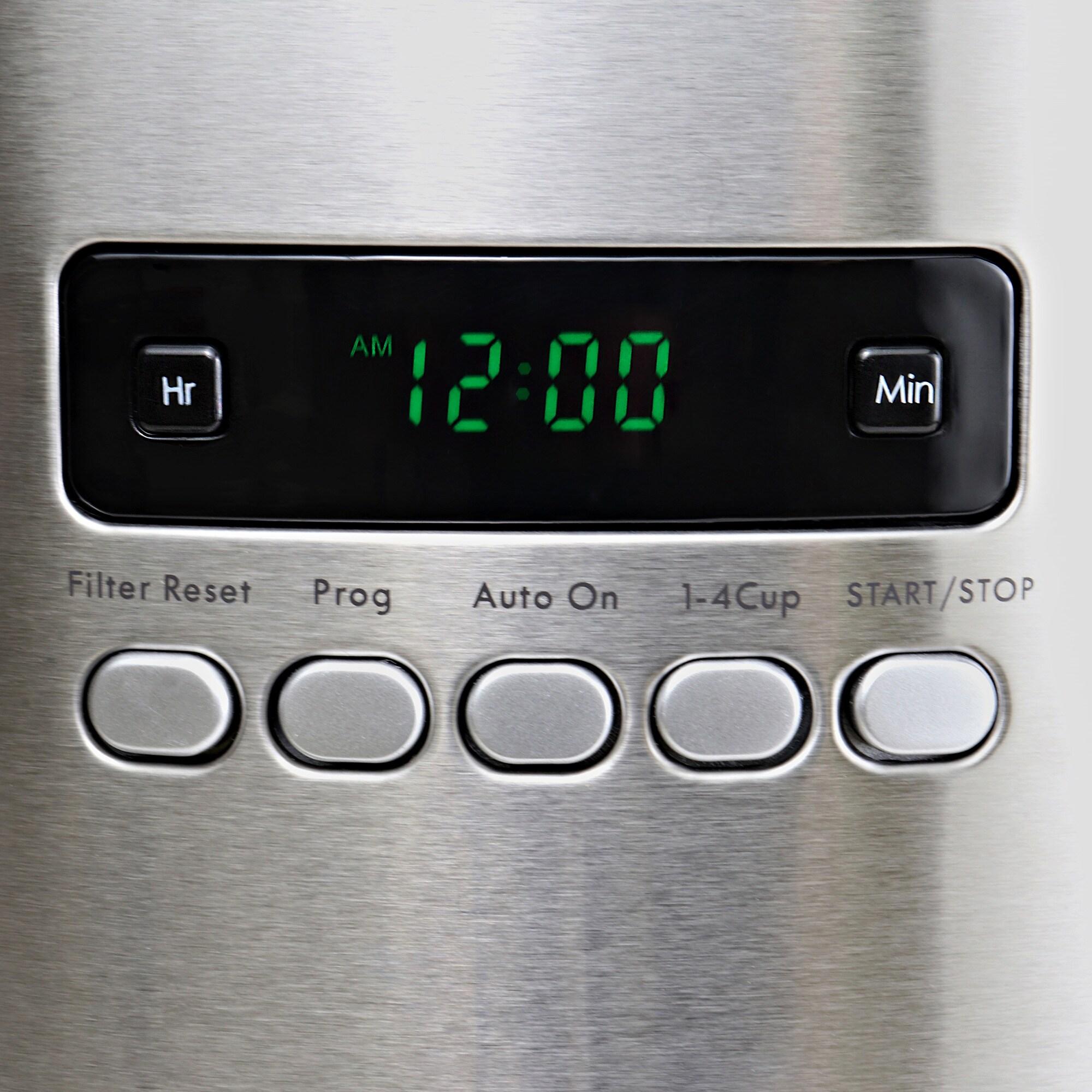 Kenmore Kenmore 12 Cup Programmable Coffee Maker, Stainless Steel, with Reusable Filter KKCM12S