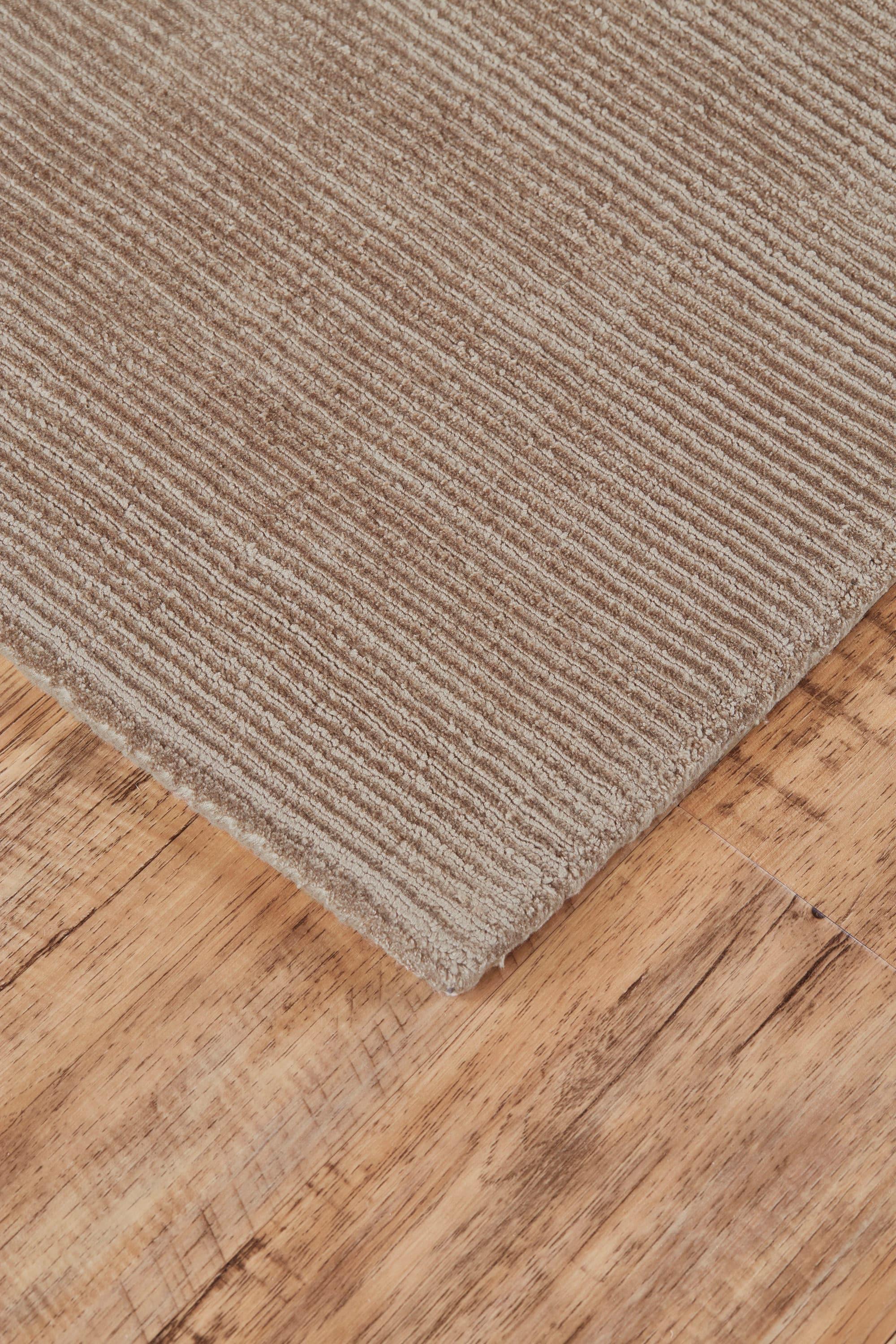 Room Envy Knox 4 x 6 (ft) Loomed Polypropylene Mushroom Rectangular Indoor Solid Area rug