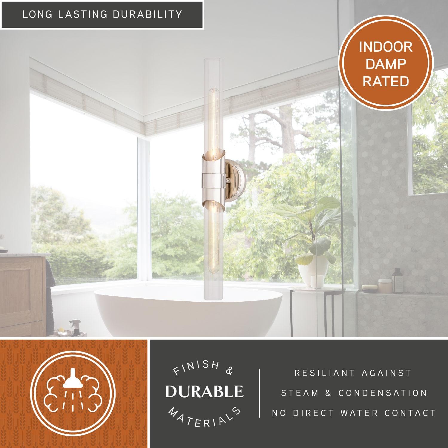 Vaxcel Webster 2 - Light Dimmable Vanity Light