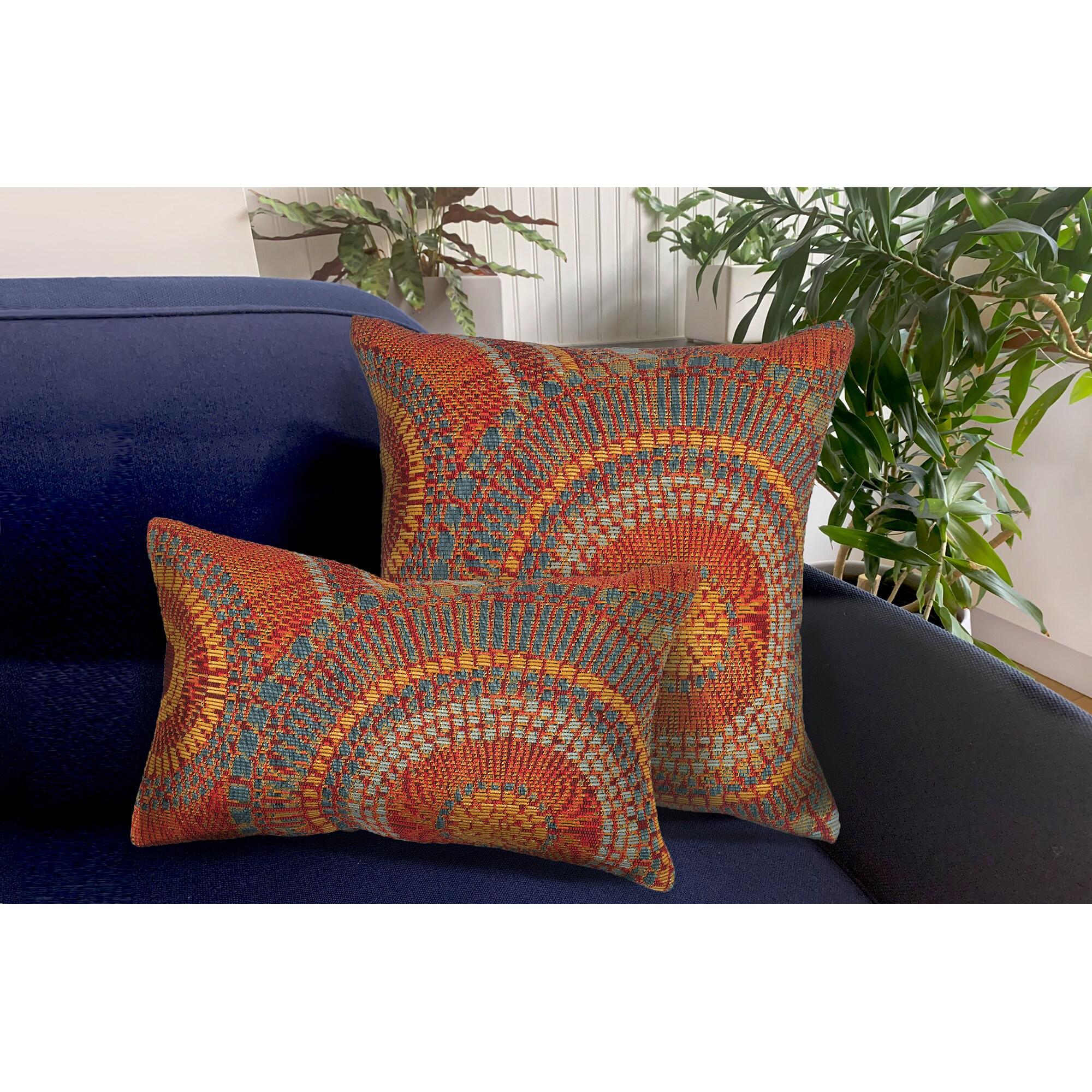 Marina Circles Indoor/Outdoor Pillow 18" X 18"