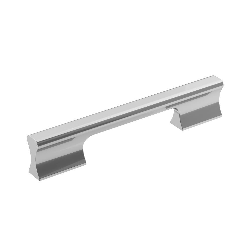 Amerock Status 5-1/16 inch (128mm) Center-to-Center Polished Chrome Cabinet Pull