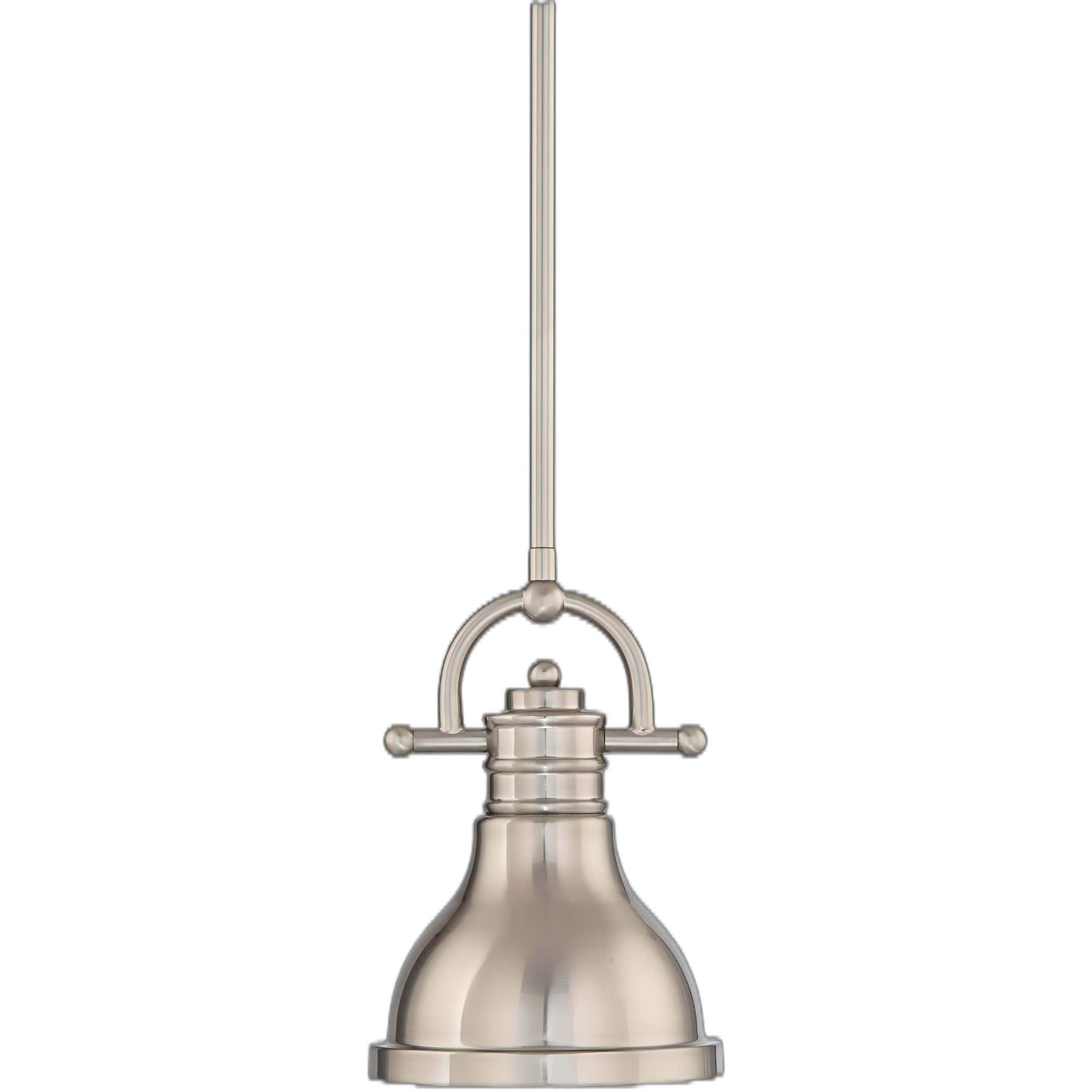Volume Lighting  1-Light  LED Brushed Nickel Mini Downrod Pendant l - Brushed Nickel
