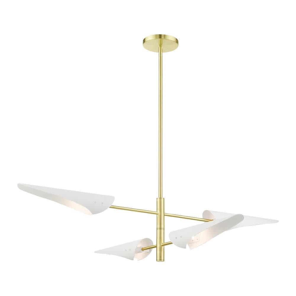 Livex Lighting Capistrano 4 - Light Pendant in  Satin Brass