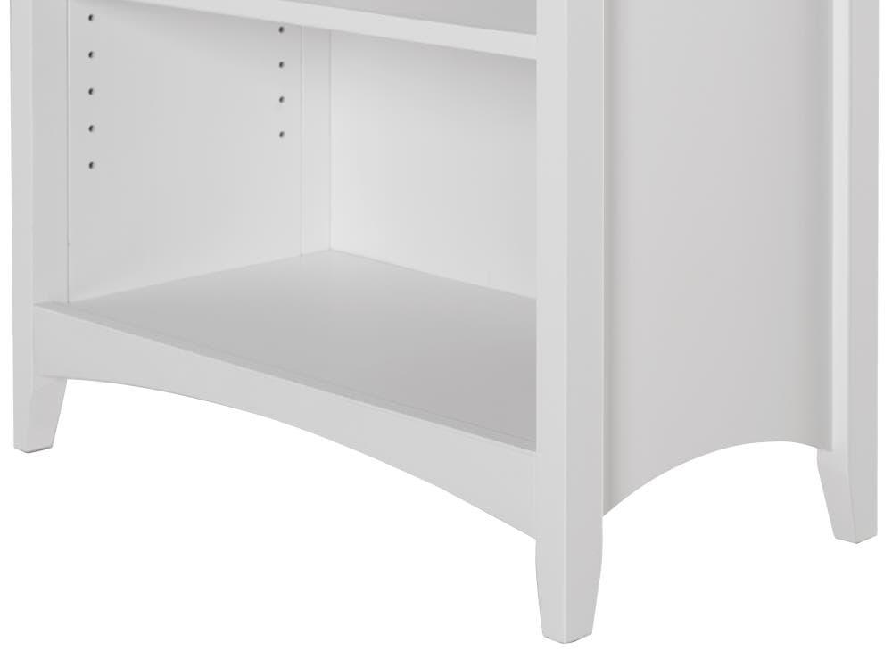 Shaker Style Bookcase - 48"H - White Finish