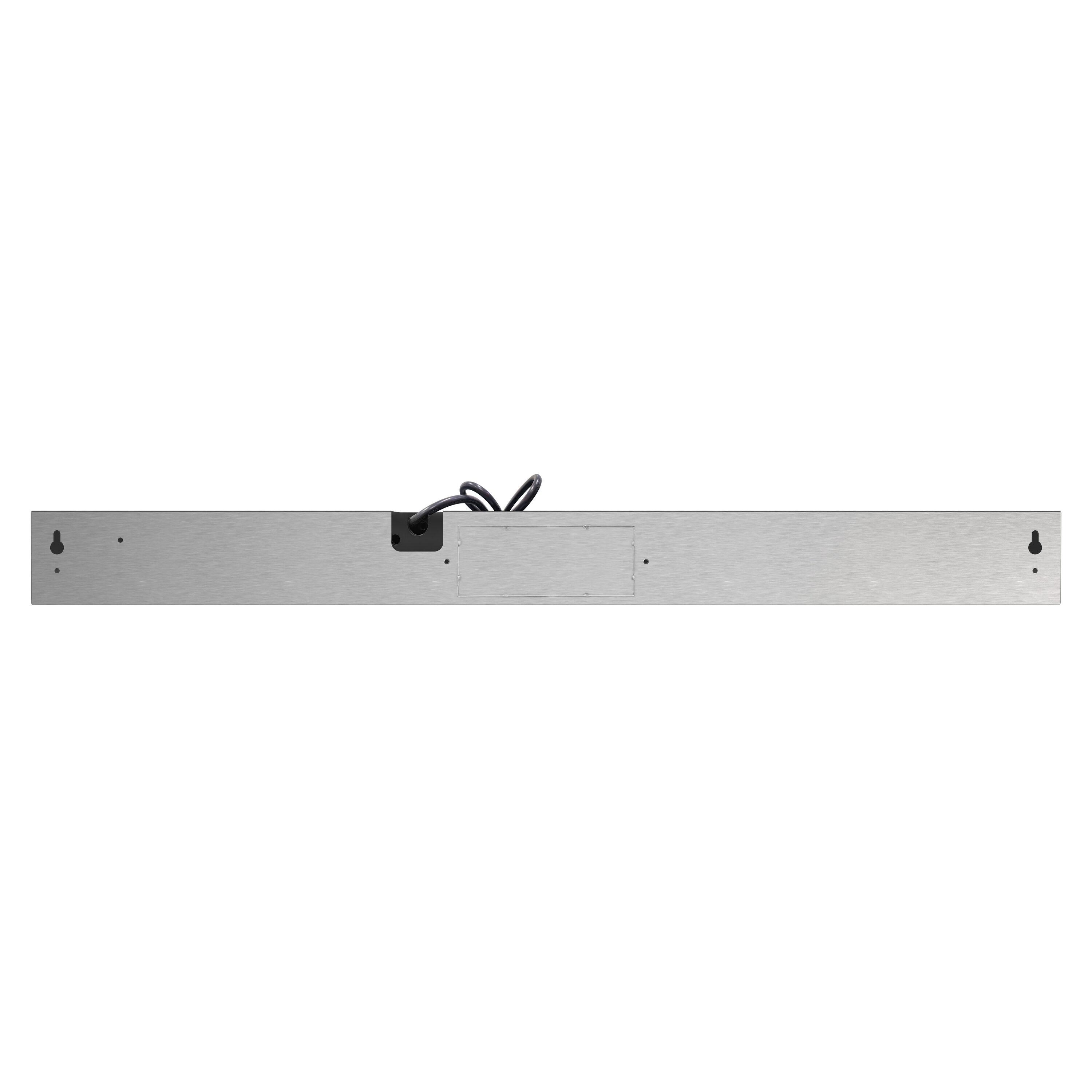 Streamline 36 In. T-10189-1-CL Grosetto Convertible Undermount 80 CFM Range Hood In Brushed Stainless Steel With Mesh Filters, Push Button Control, LED Light