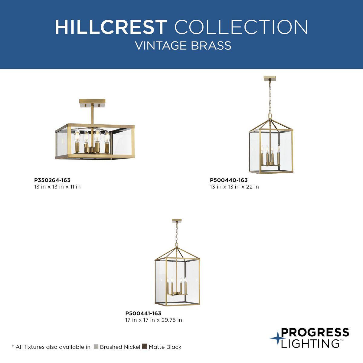 Hillcrest 4 - Light Dimmable Square / Rectangle Chandelier