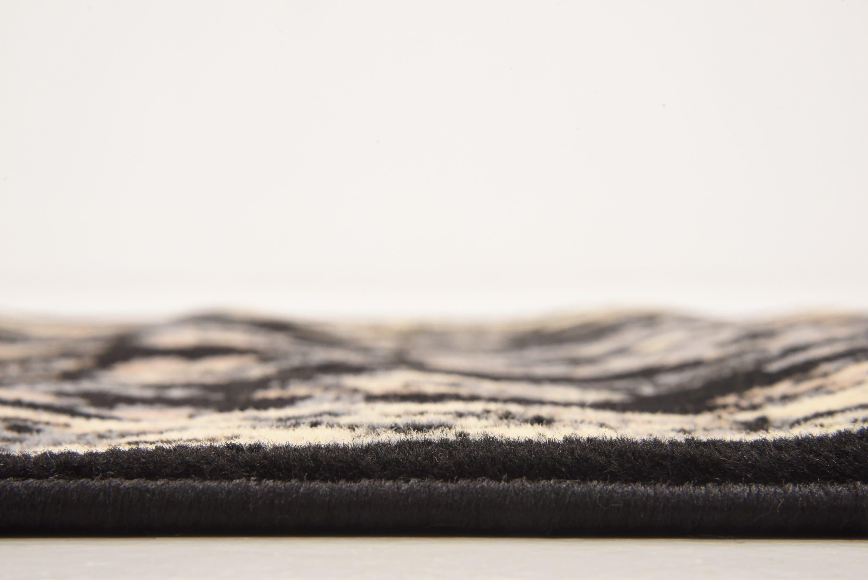 Unique Loom 2' 2 x 8' 2 Sialk Hill Washington Black Area Rug