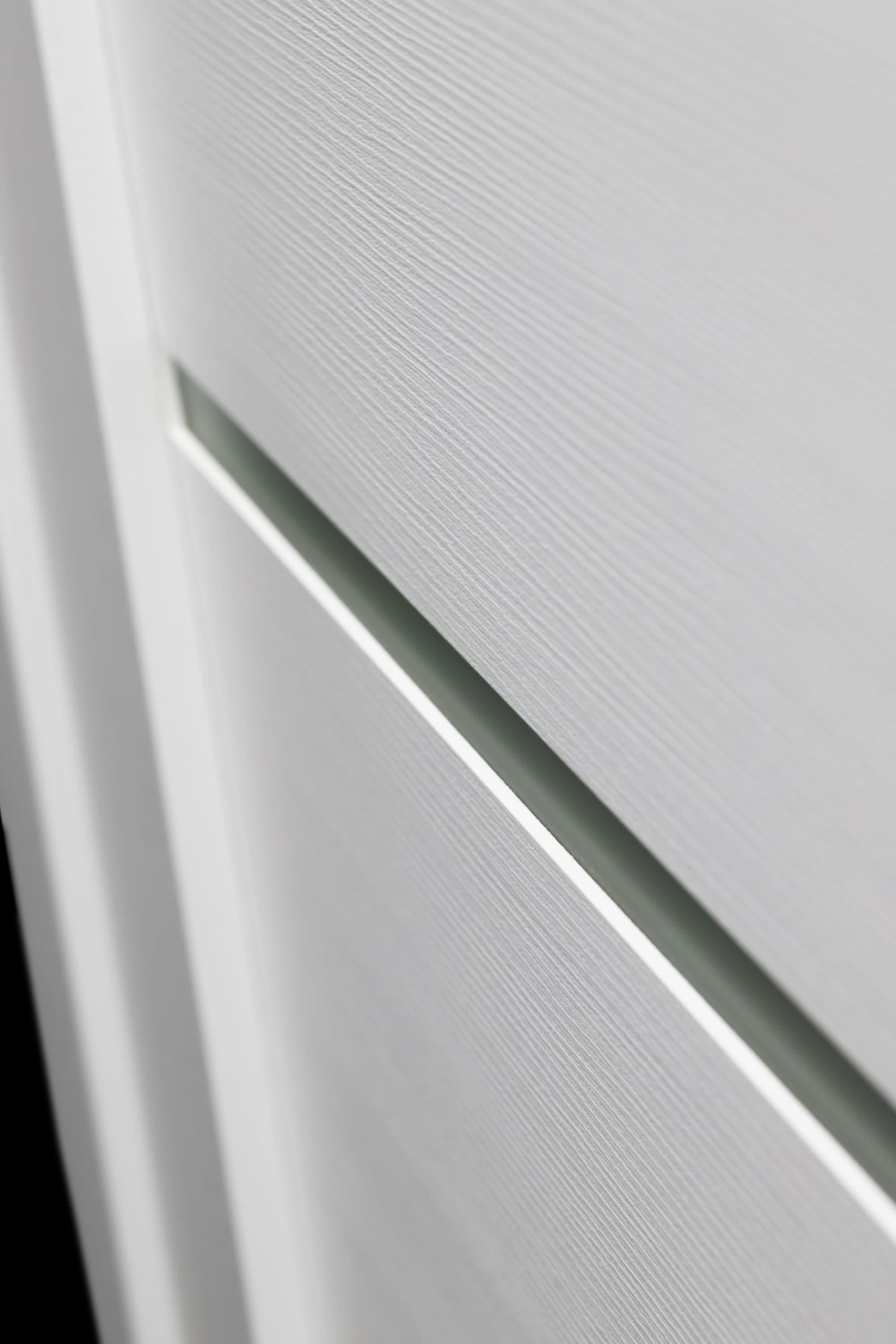 Belldinni Alba Solid Manufactured Wood and Glass Paneled Wood Finish Standard Door Slab