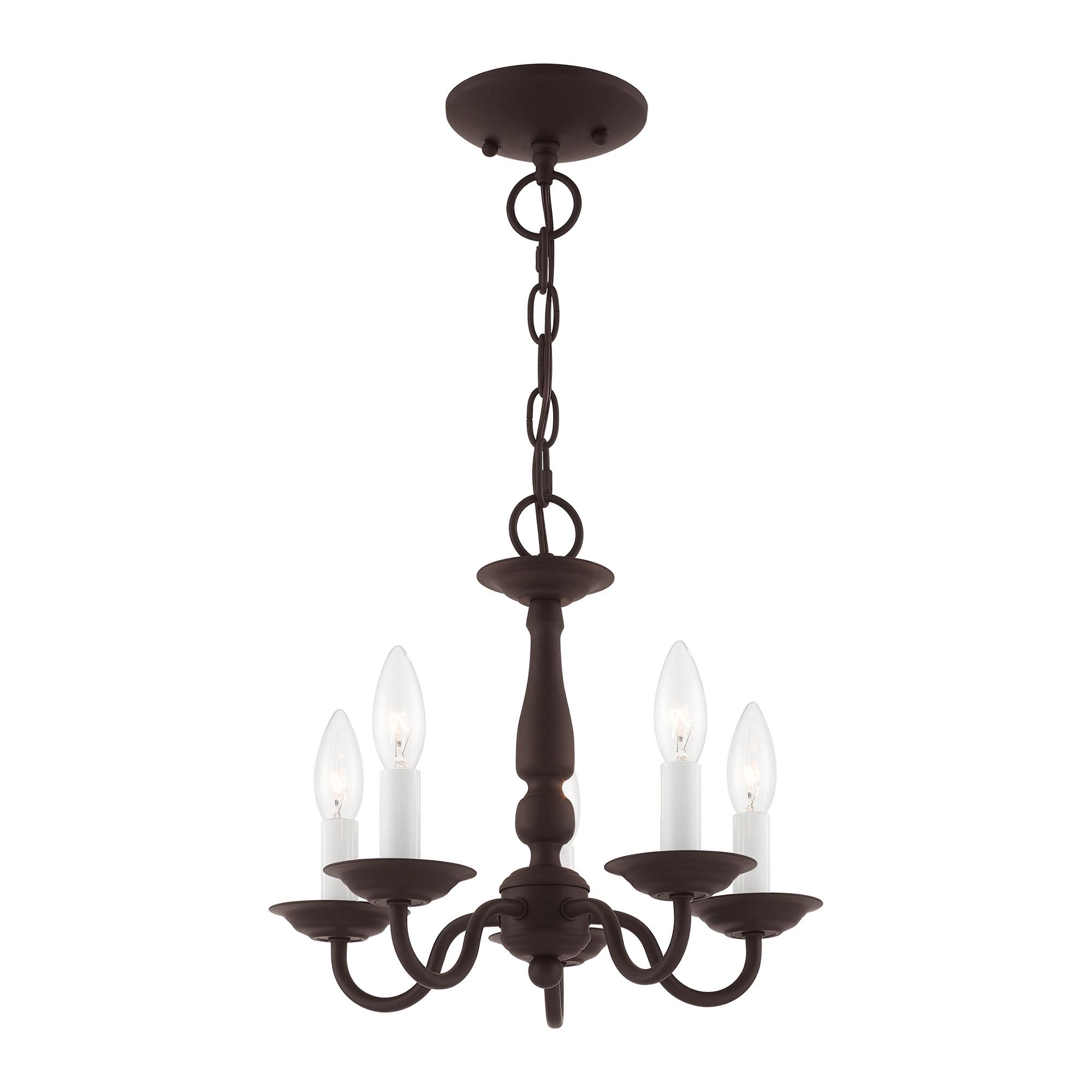 Livex Lighting Williamsburgh 5 - Light Chandelier in  Bronze