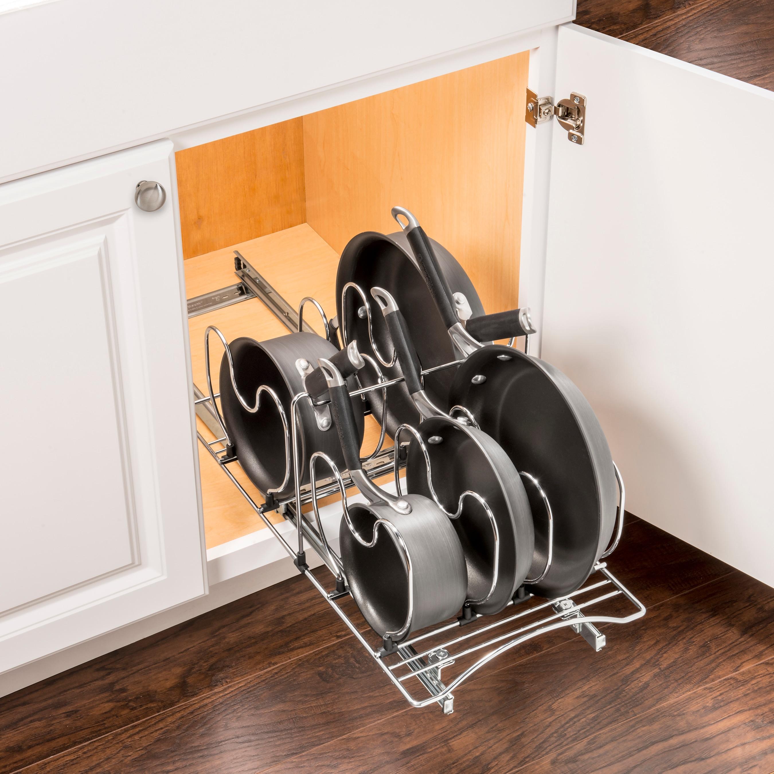 LYNK PROFESSIONAL LYNK PROFESSIONAL® Pot and Pan Organizer for Kitchen Cabinets - 11" W x 21" D