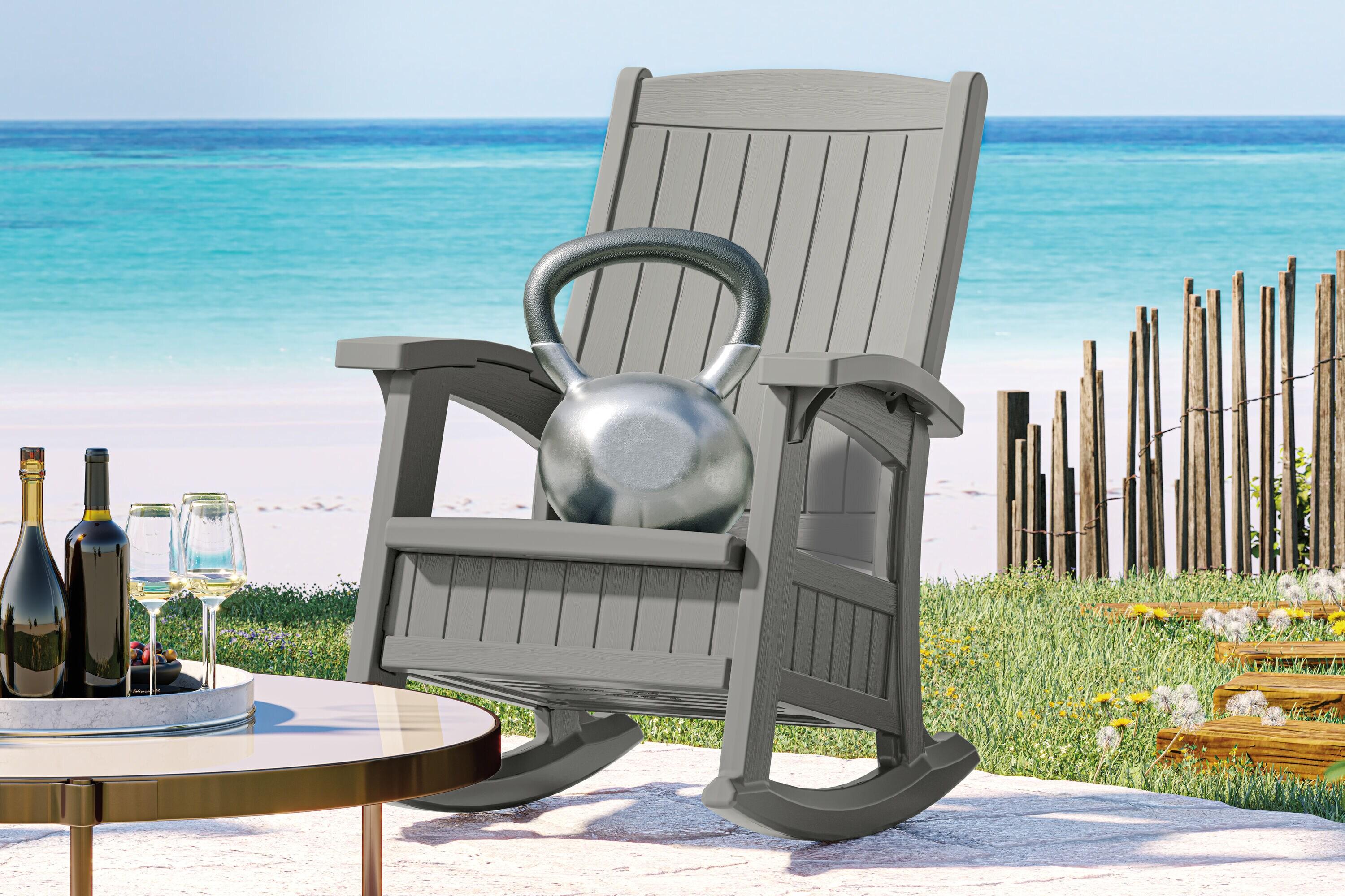 Suncast Suncast Outdoor Rocking Chair with Storage