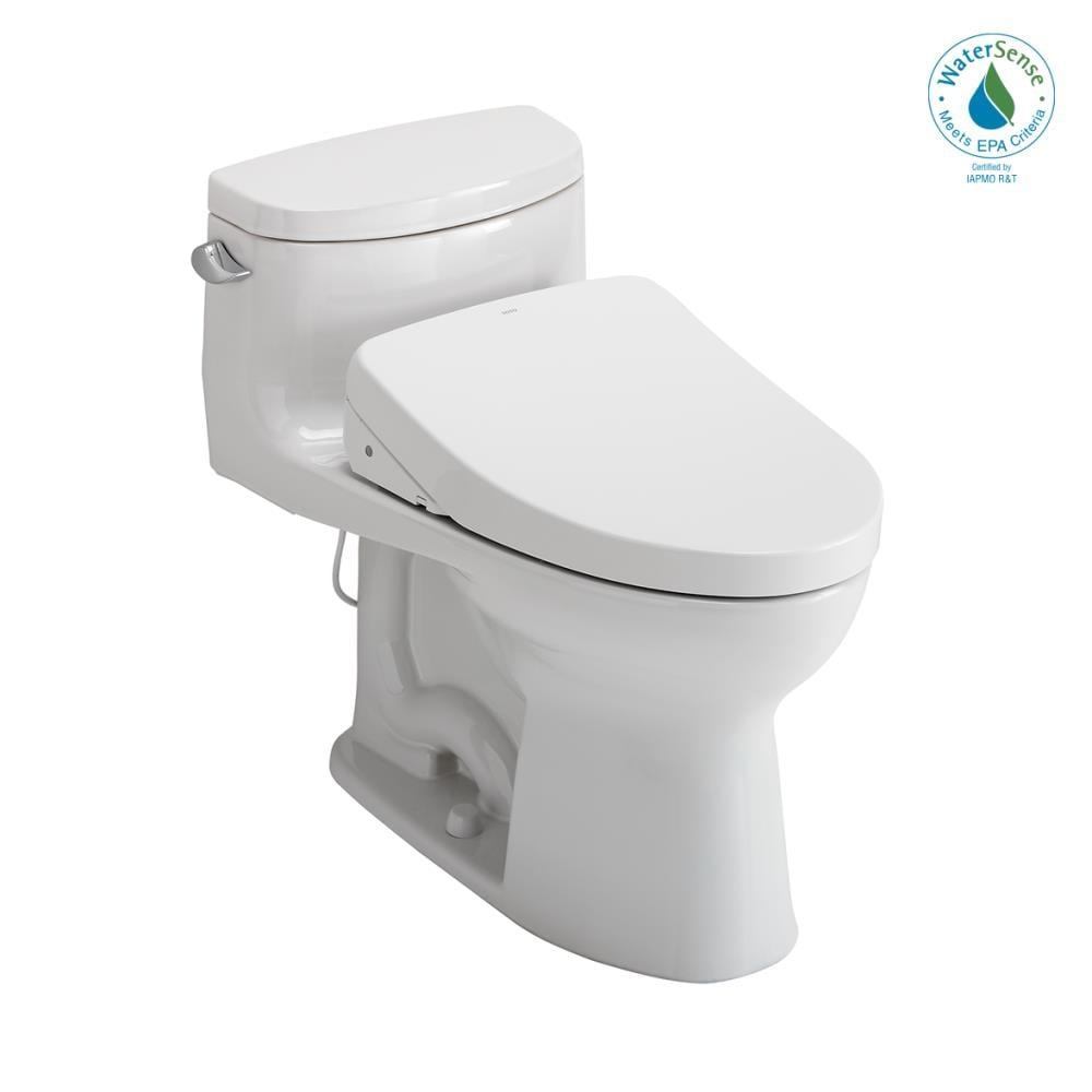 Sleek Supreme II 1.28 GPF Elongated One-Piece White Toilet