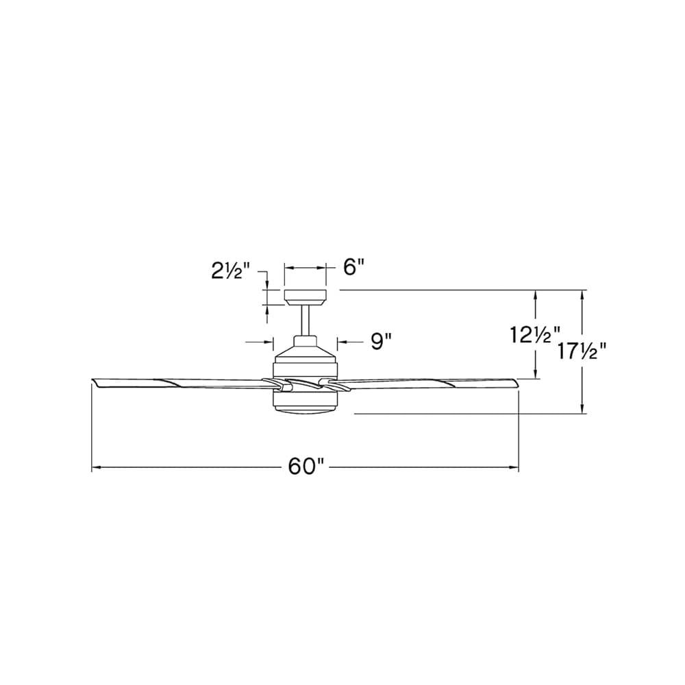 Hinkley Turbine LED Ceiling Fan