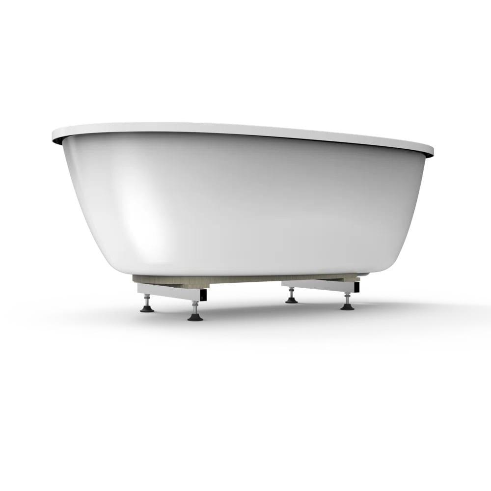 Lyndsay 67" x 32" Freestanding Soaking Acrylic Bathtub with Faucet