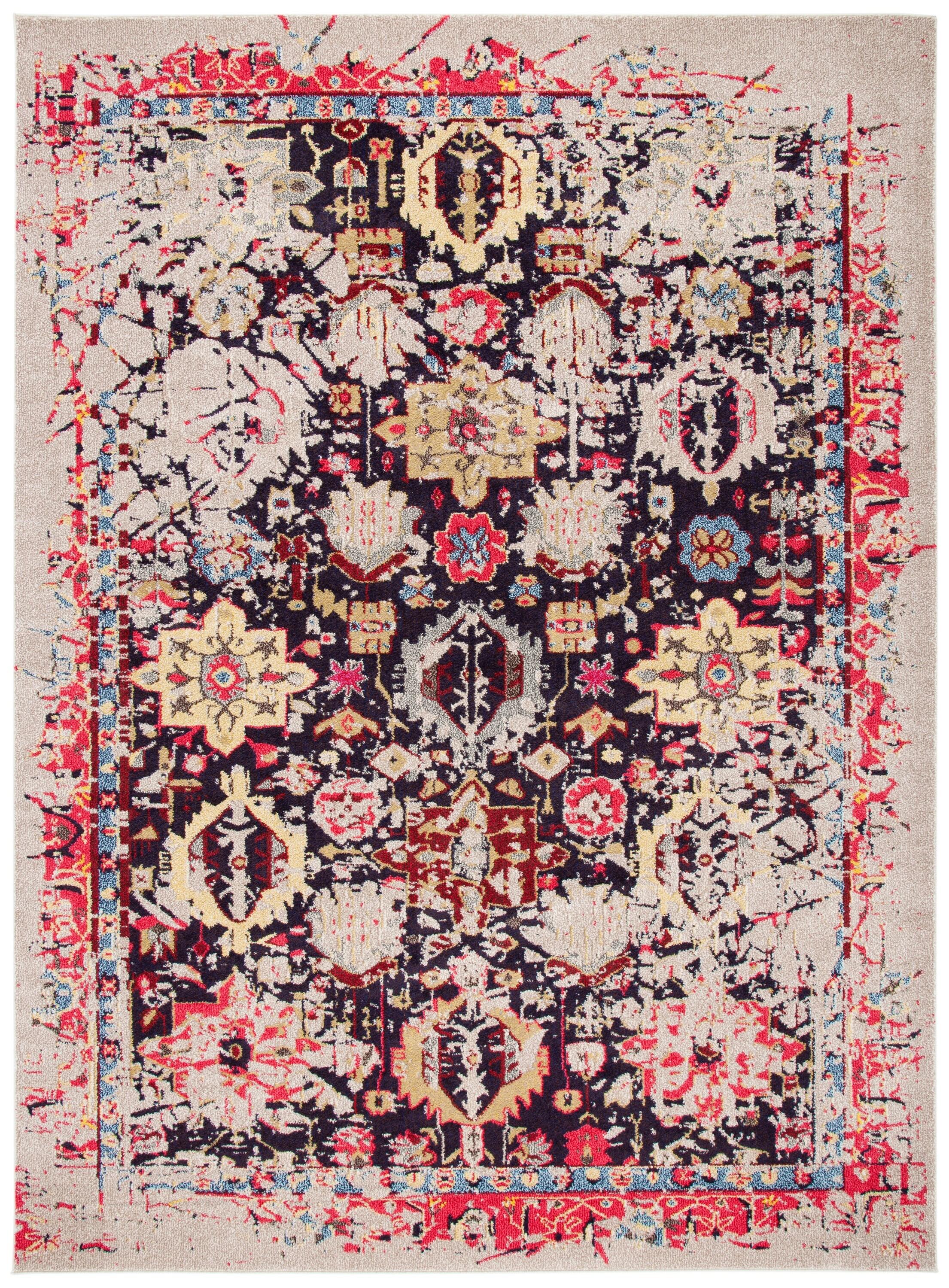 SAFAVIEH Monaco Shannon Abstract Area Rug, Grey/Multi, 10' x 14'