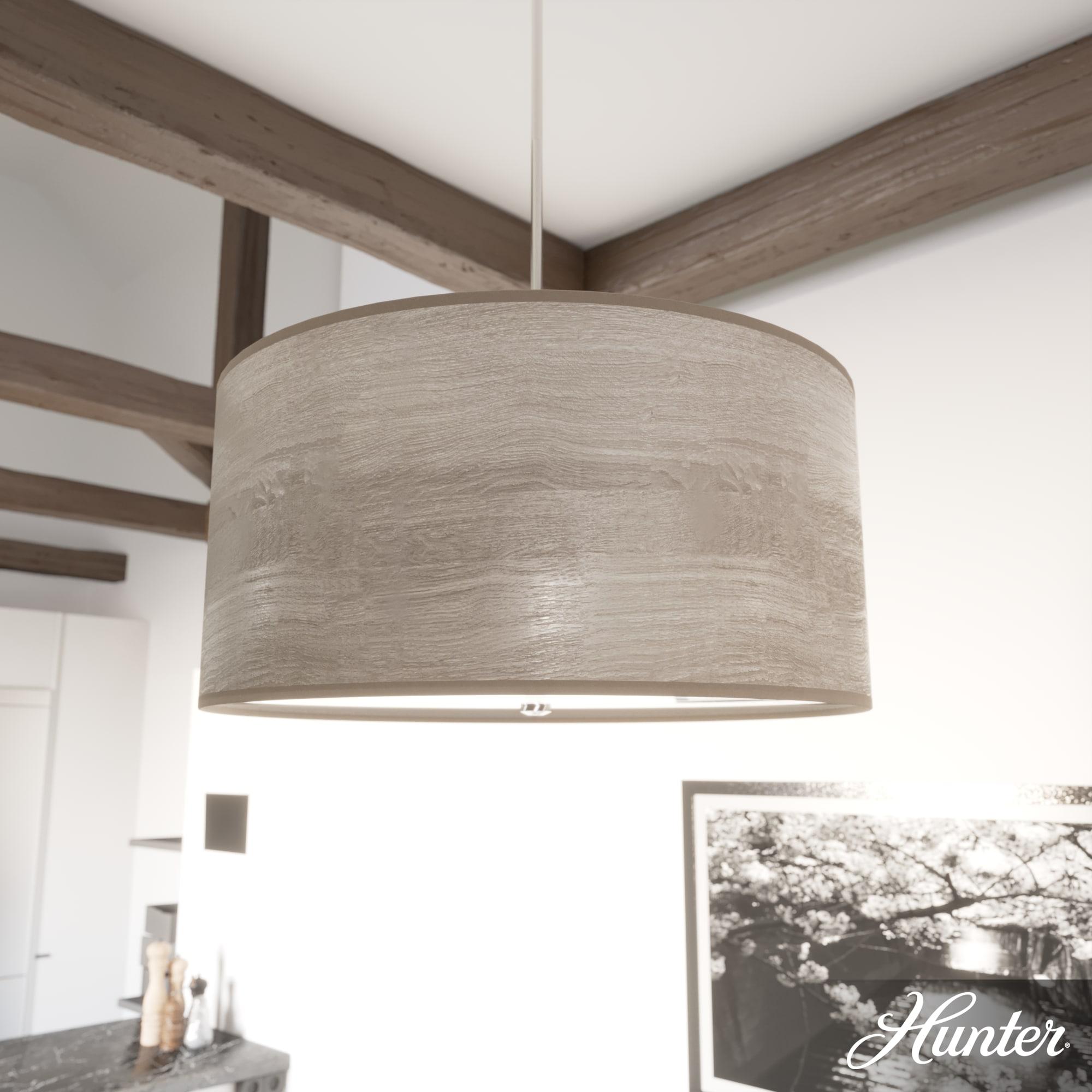 Hunter Solhaven 24 Pendant Solhaven 4 Light 24" Wide Pendant - Light Gray Oak