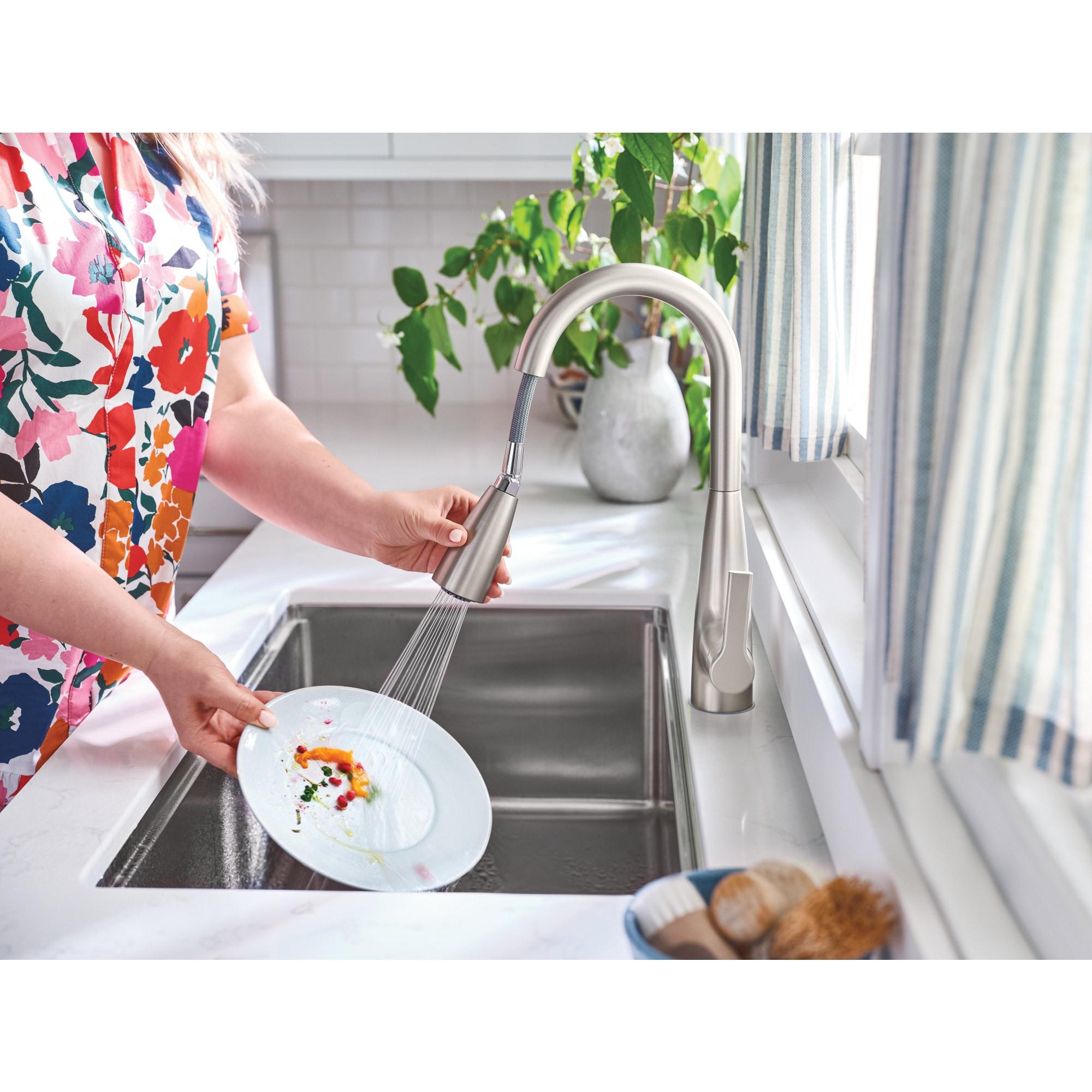 Haelyn Touchless Single-Handle Pull-Down Sprayer Kitchen Faucet with MotionSense Wave in Spot Resist Stainless