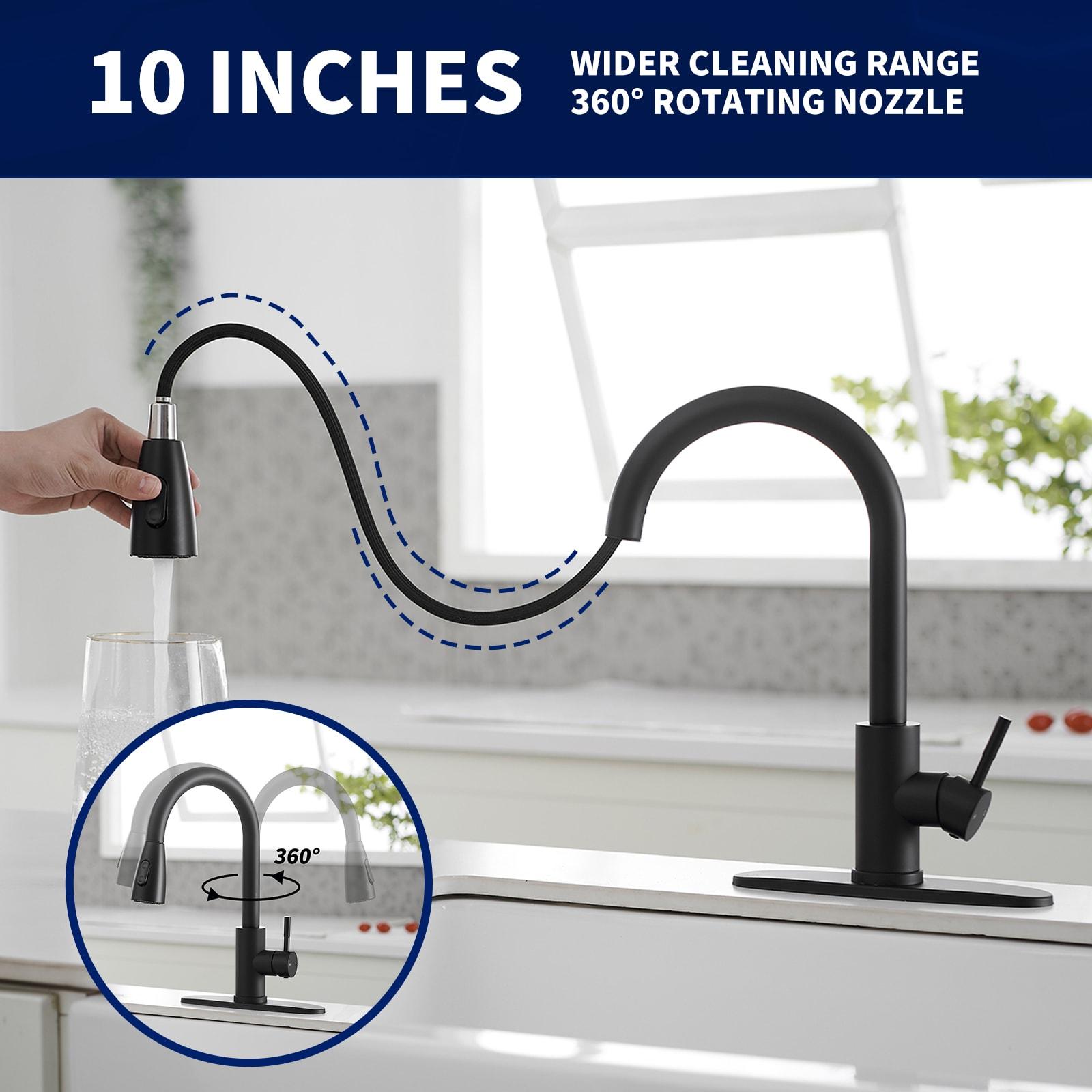 Single handle pull down sprayer kitchen faucet commercial kitchen sink faucet