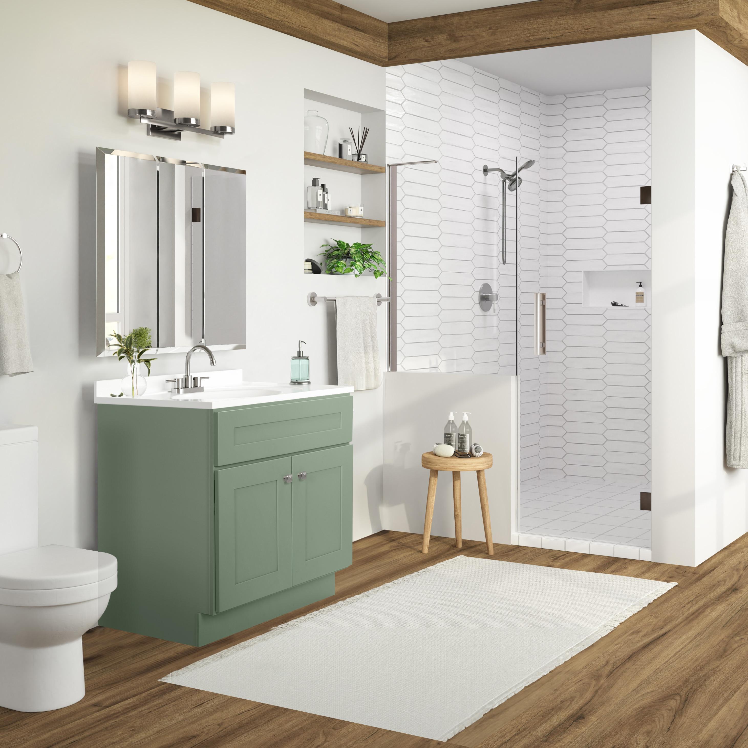 Design House Brookings 30 Inch Bath Vanity, Ready to Assemble, Sherwin Williams®