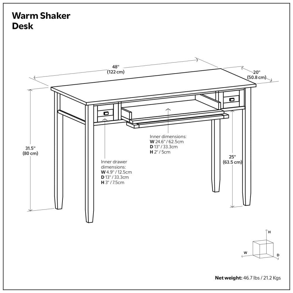 Warm Shaker Desk