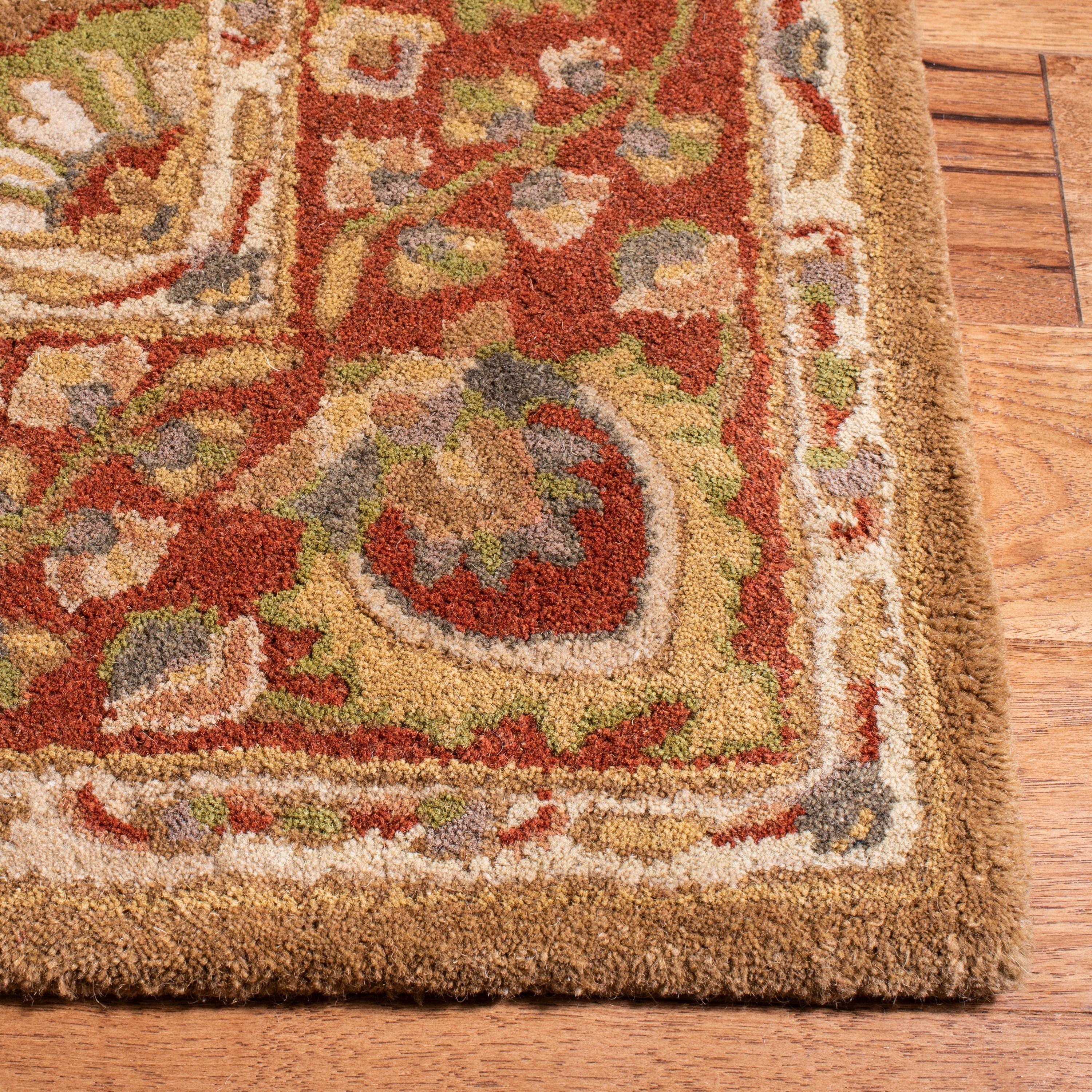 SAFAVIEH Heritage Collection Accent Rug - 2' x 3', Beige & Rust, Handmade Traditional Oriental Wool, Ideal for High Traffic Areas in Entryway, Living Room, Bedroom (HG963A)