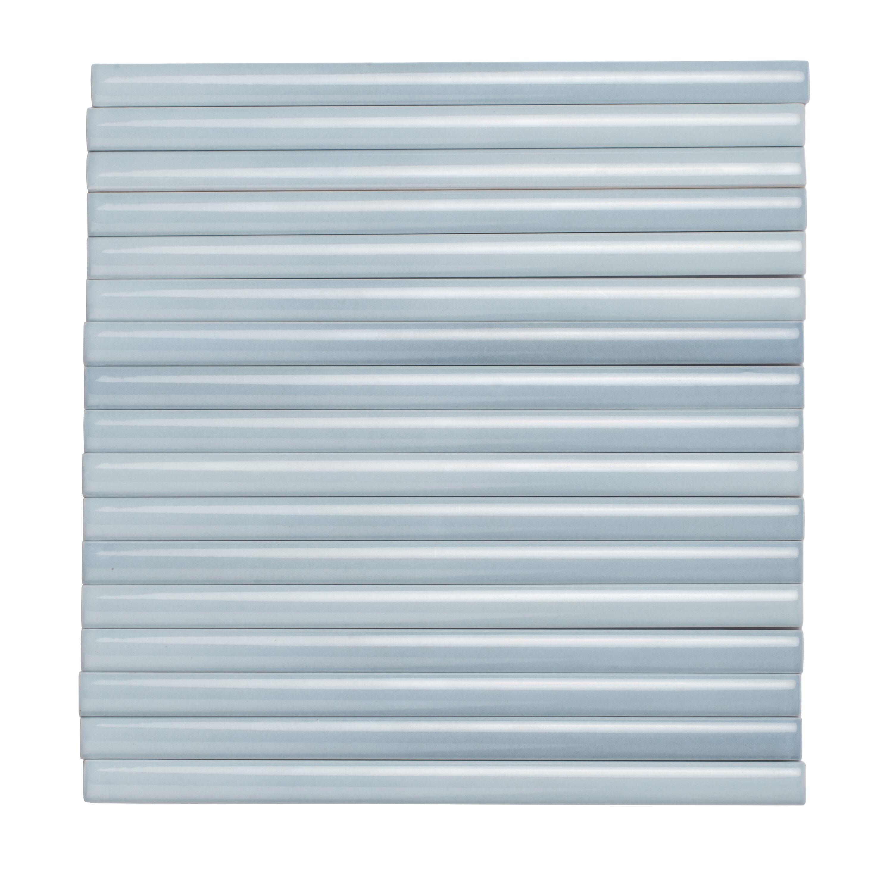 Apollo Tile Silken 7.9'' L x 0.5'' W Ceramic Round Tile Trim (Set of 10)