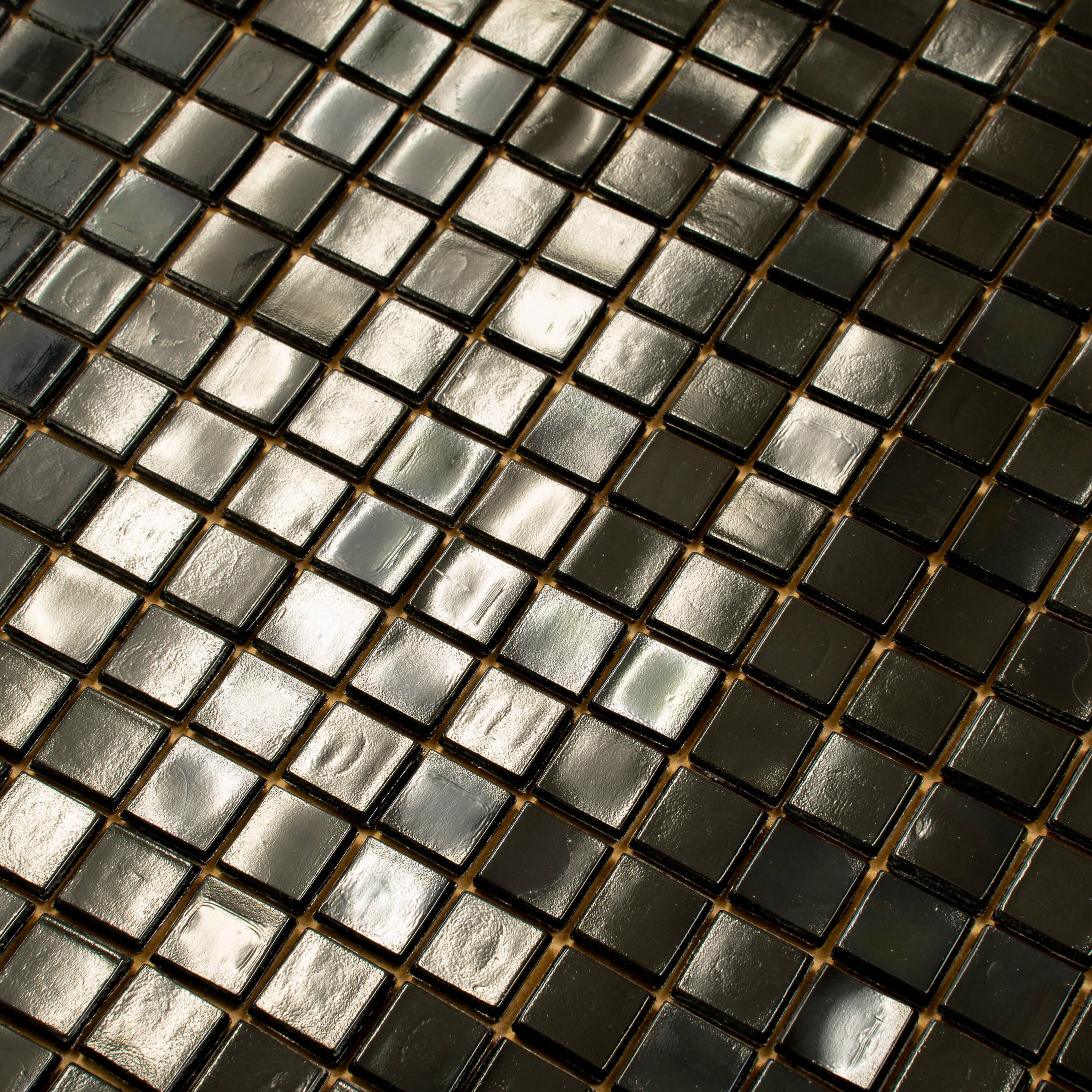 Skosh 0.6" x 0.6" Glass Grid Mosaic Wall & Floor Tile