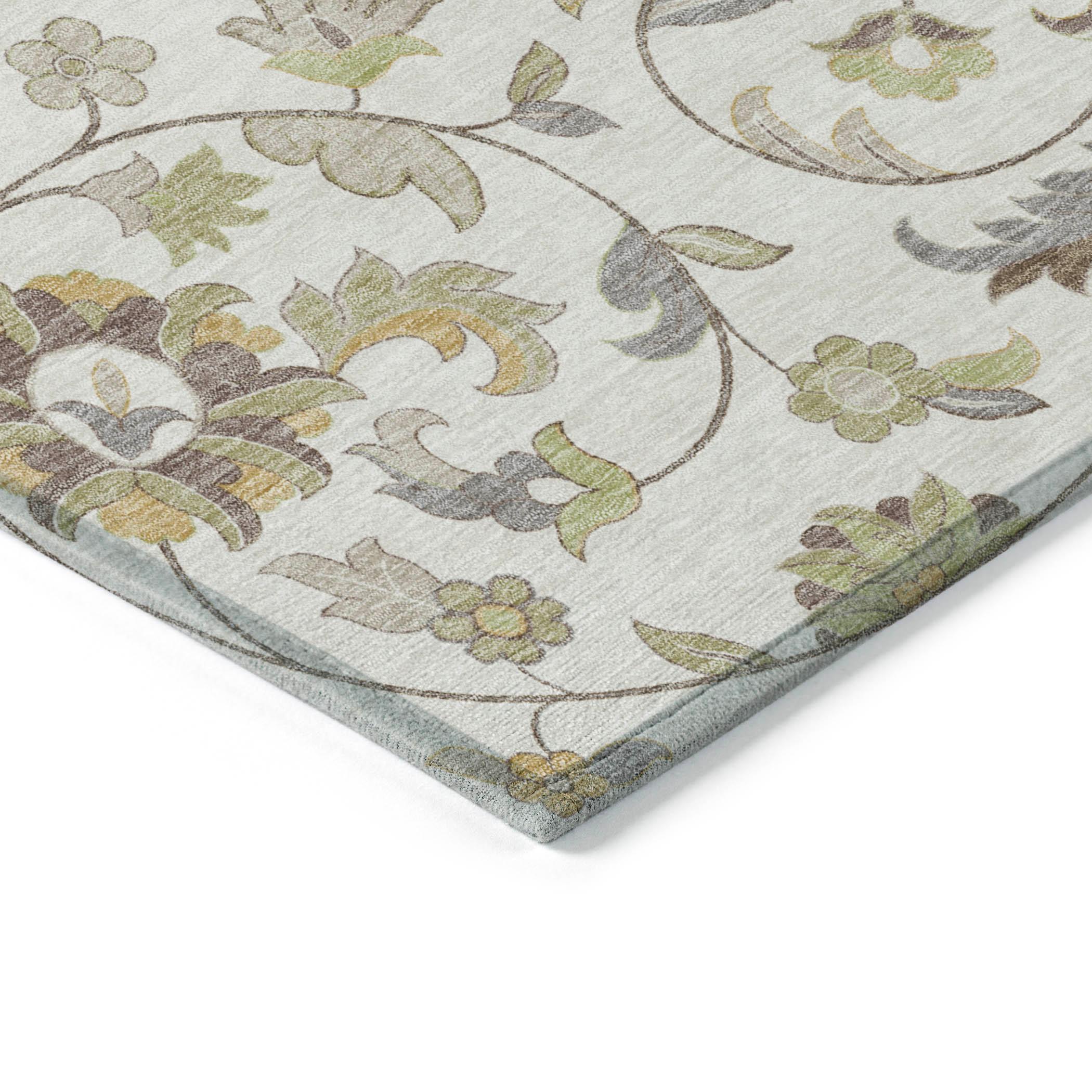 Machine Washable Indoor/Outdoor Chayden ACN1006 Ivory Rug