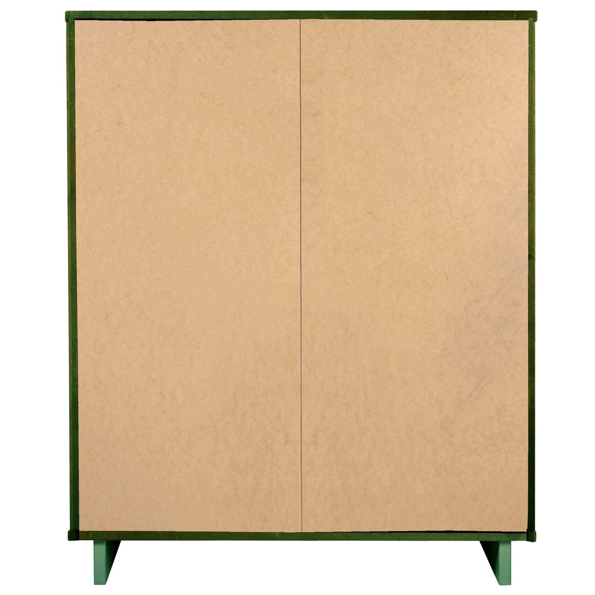 Tall Granville Modern 5 Drawer Dresser Sage Green - Manhattan Comfort: UV Painted, Soft Close, Metal Handles