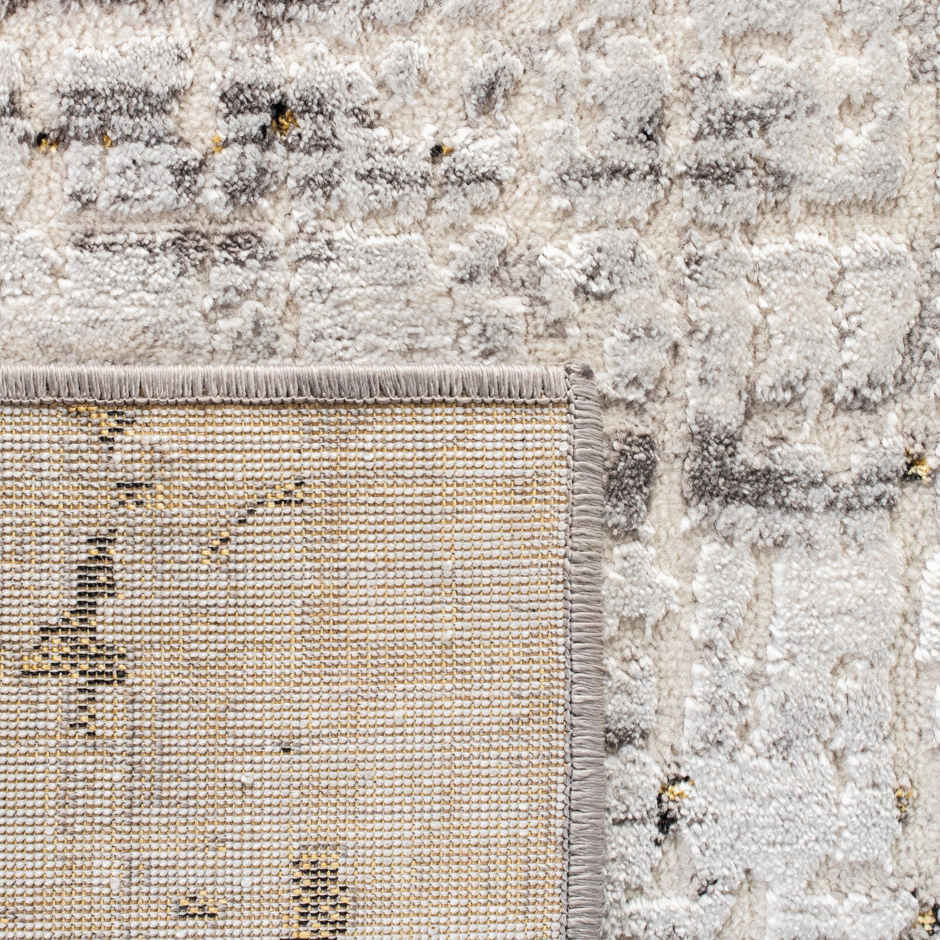 Amelia ALA248 Power Loomed Area Rug - Grey/Gold - 4'5"x6'5" - Safavieh.