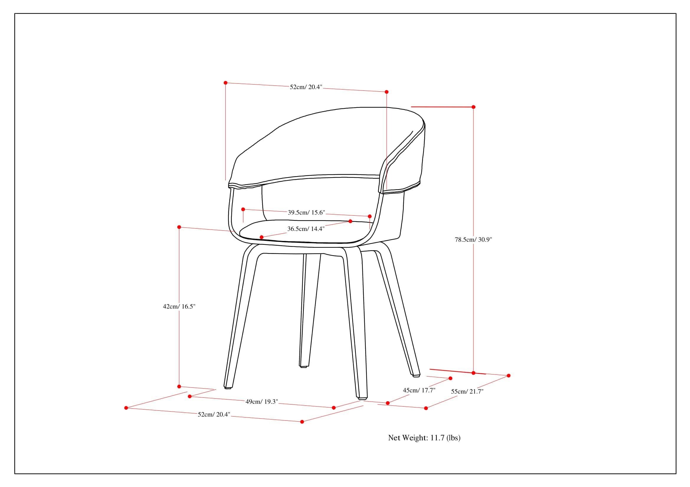 Calinda Bentwood Dining Chair Charcoal Gray/Natural - WyndenHall: Mid-Century, Lacquered Wood, Polyester