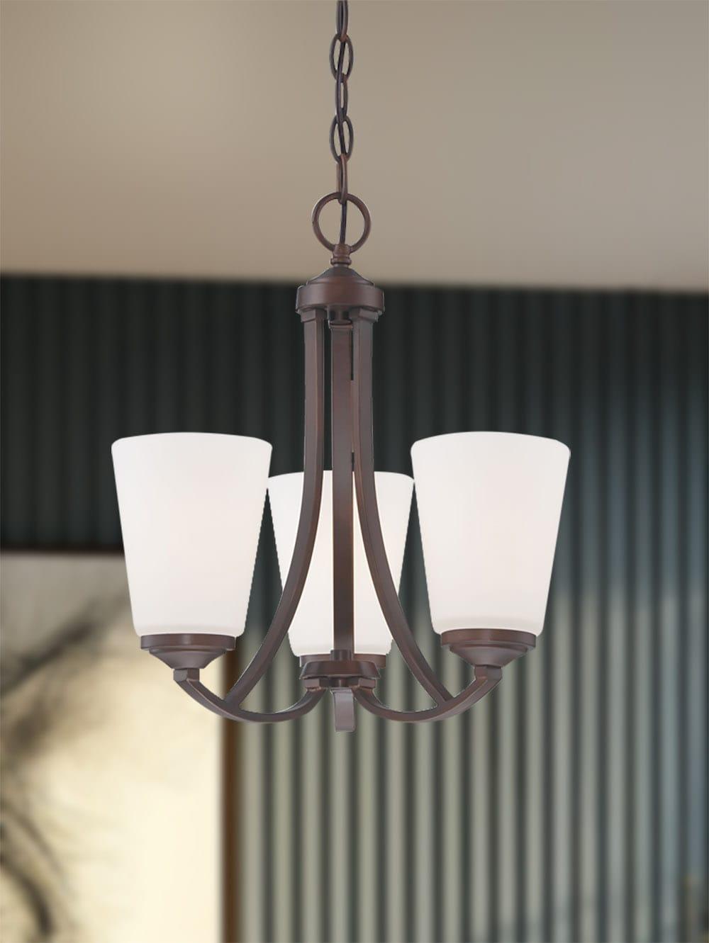 Minka Lavery 4963-284 Overland Park 3 Light Mini Chandelier in Vintage Bronze