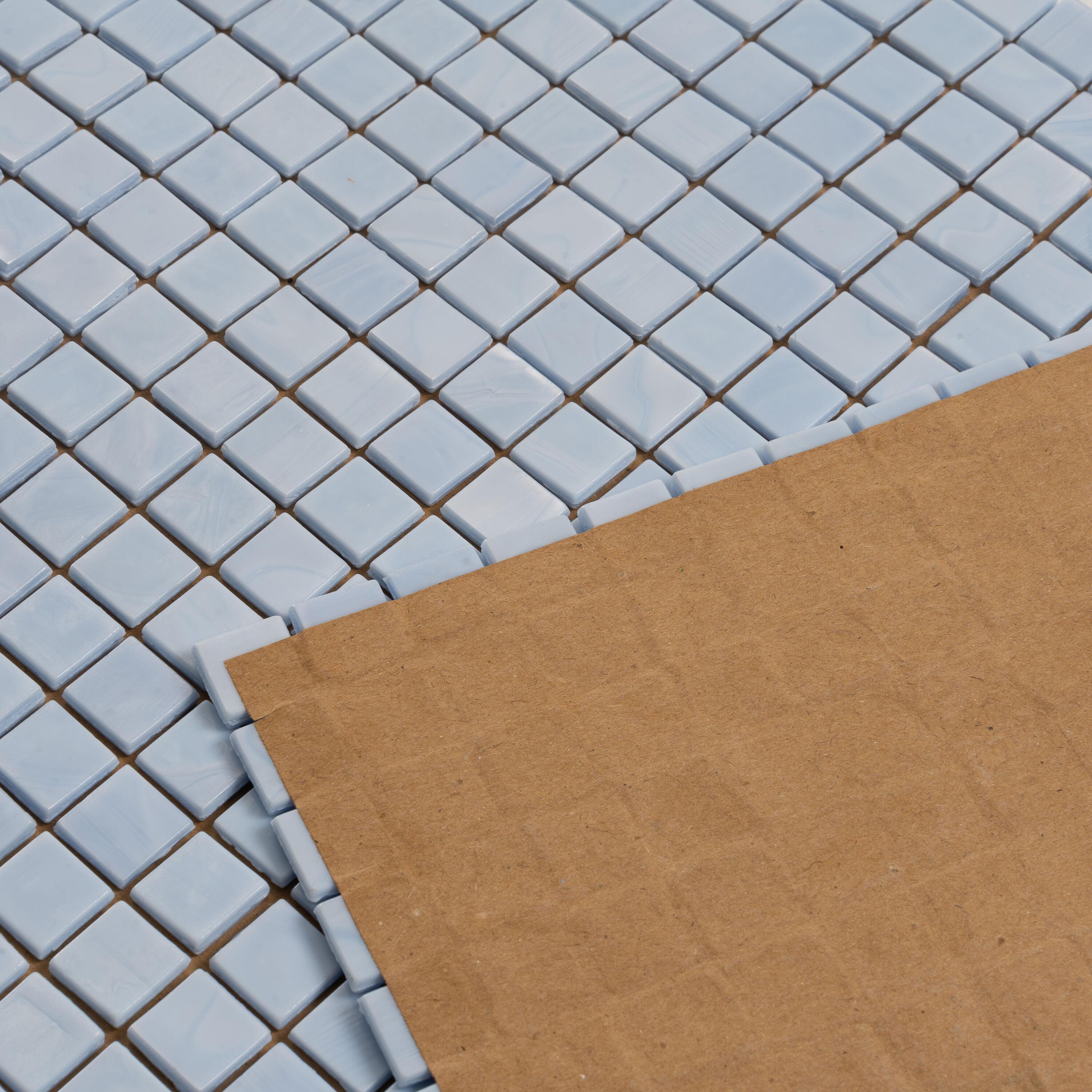 Skosh 0.6" x 0.6" Glass Grid Mosaic Wall & Floor Tile