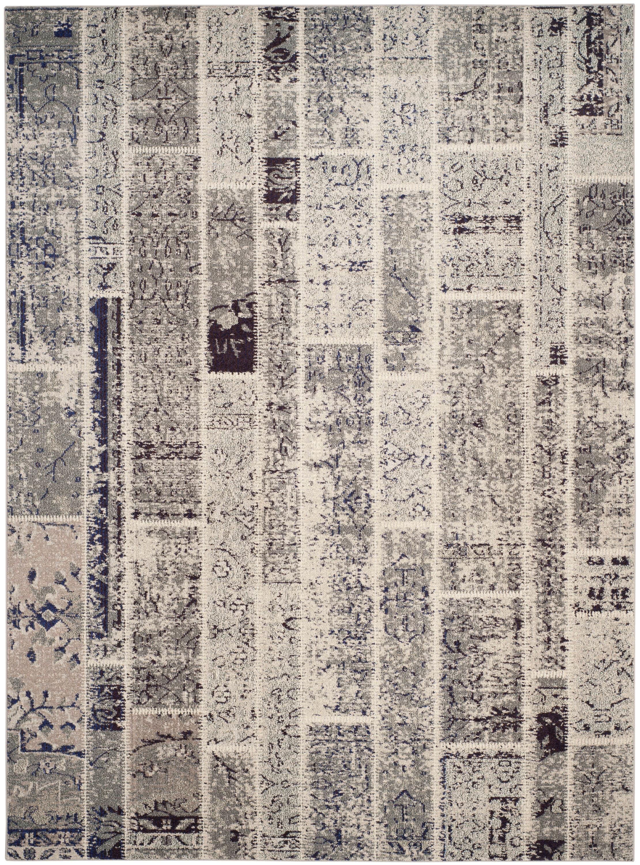 Monaco MNC216 Power Loomed Indoor Area Rug - Grey/Multi - 8'x11' - Safavieh