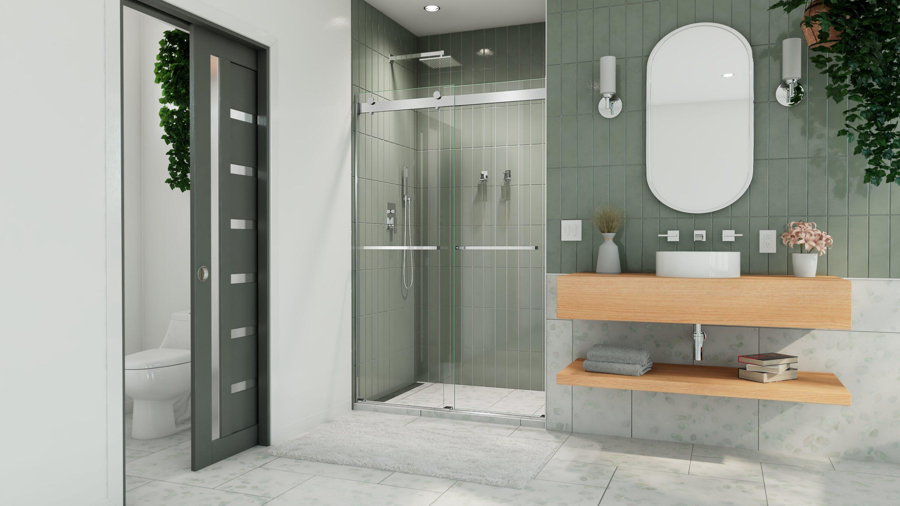 Essence 44" W x 76" H Frameless with ClearMax Technology Shower Door