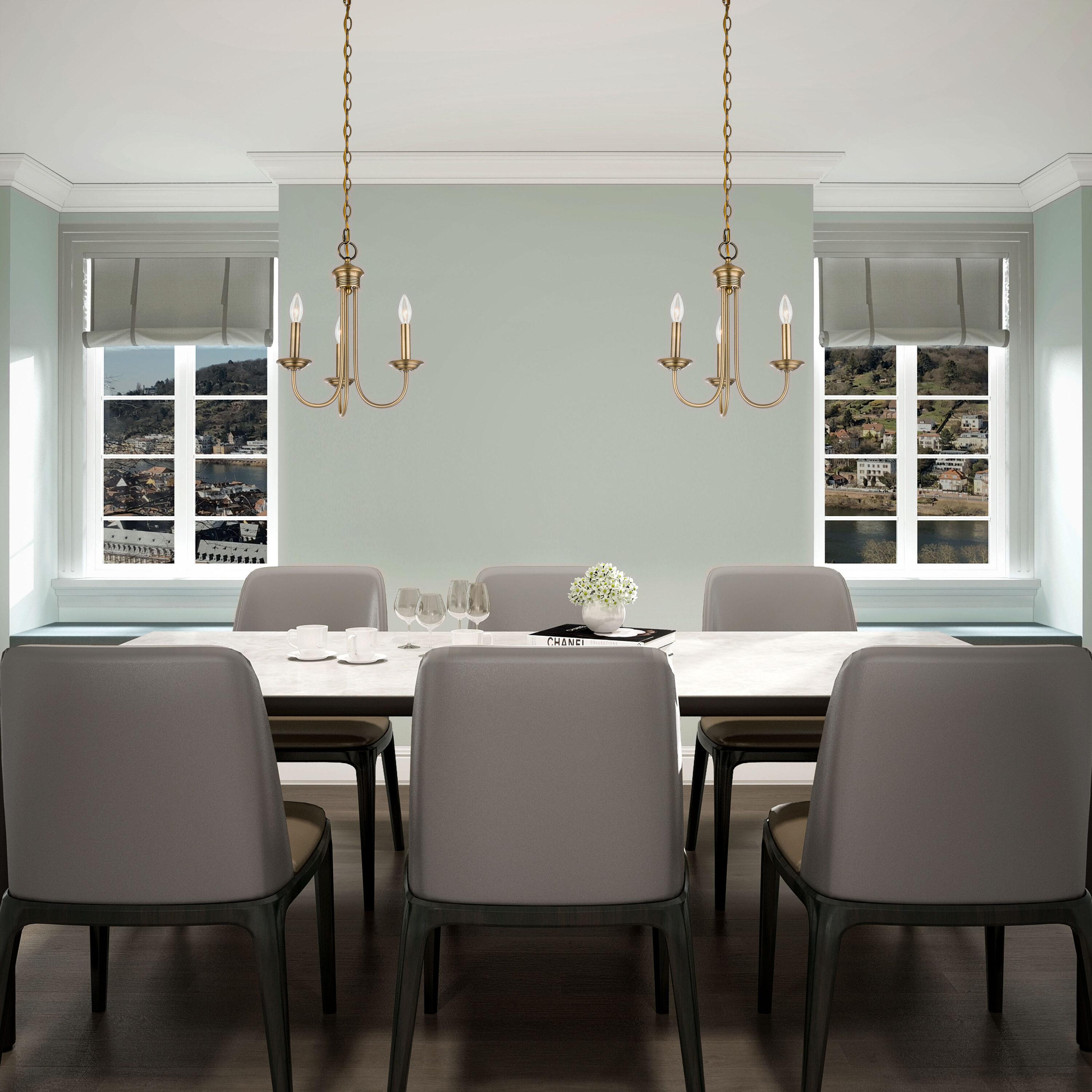 Livex Lighting Estate 3 - Light Chandelier in  Antique Brass